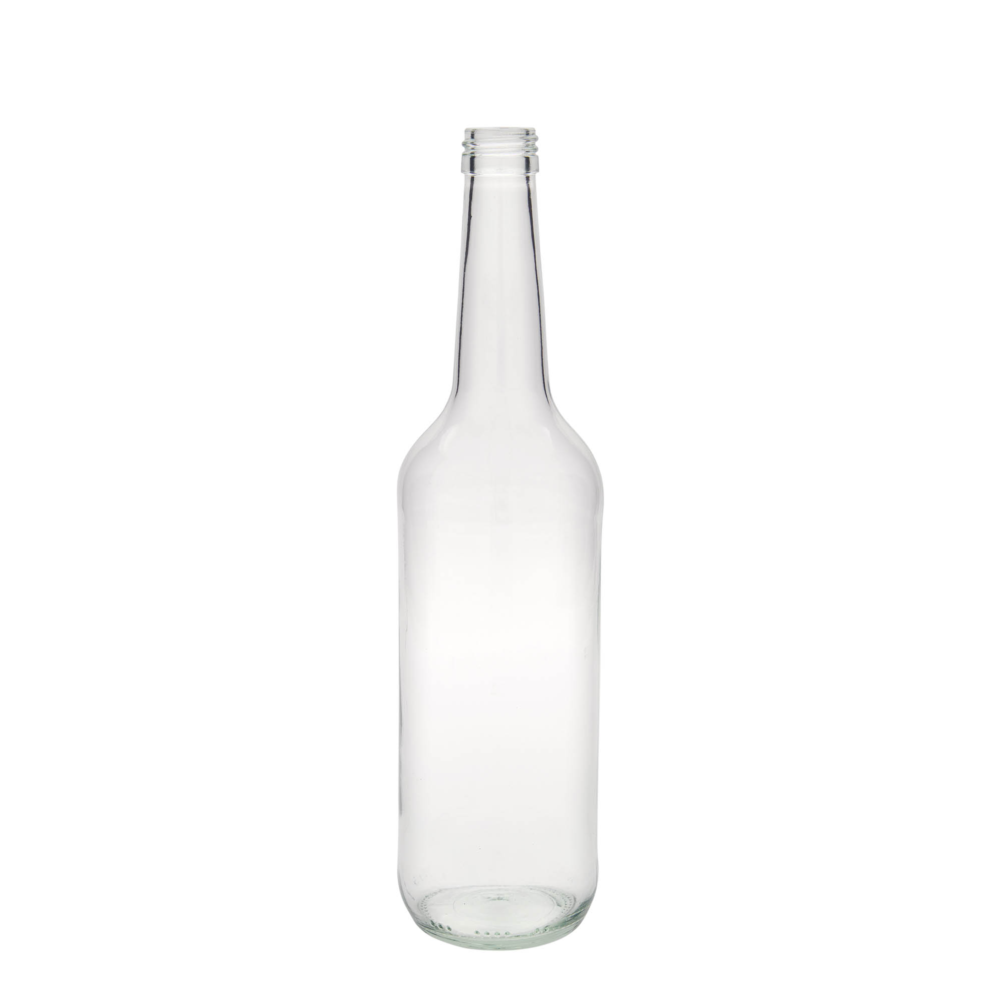 Γυάλινο μπουκάλι με ίσιο λαιμό 700 ml, στόμιο: PP 28 Γυάλινο μπουκάλι με ίσιο λαιμό 700 ml, στόμιο: PP 28