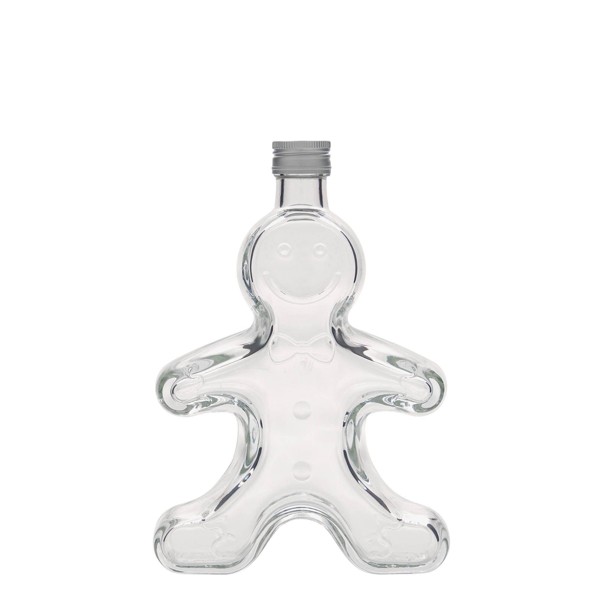 Γυάλινο μπουκάλι 'Ανθρωπάκι gingerbread' 250 ml, στόμιο: PP 24 Γυάλινο μπουκάλι 'Ανθρωπάκι gingerbread' 250 ml, στόμιο: PP 24