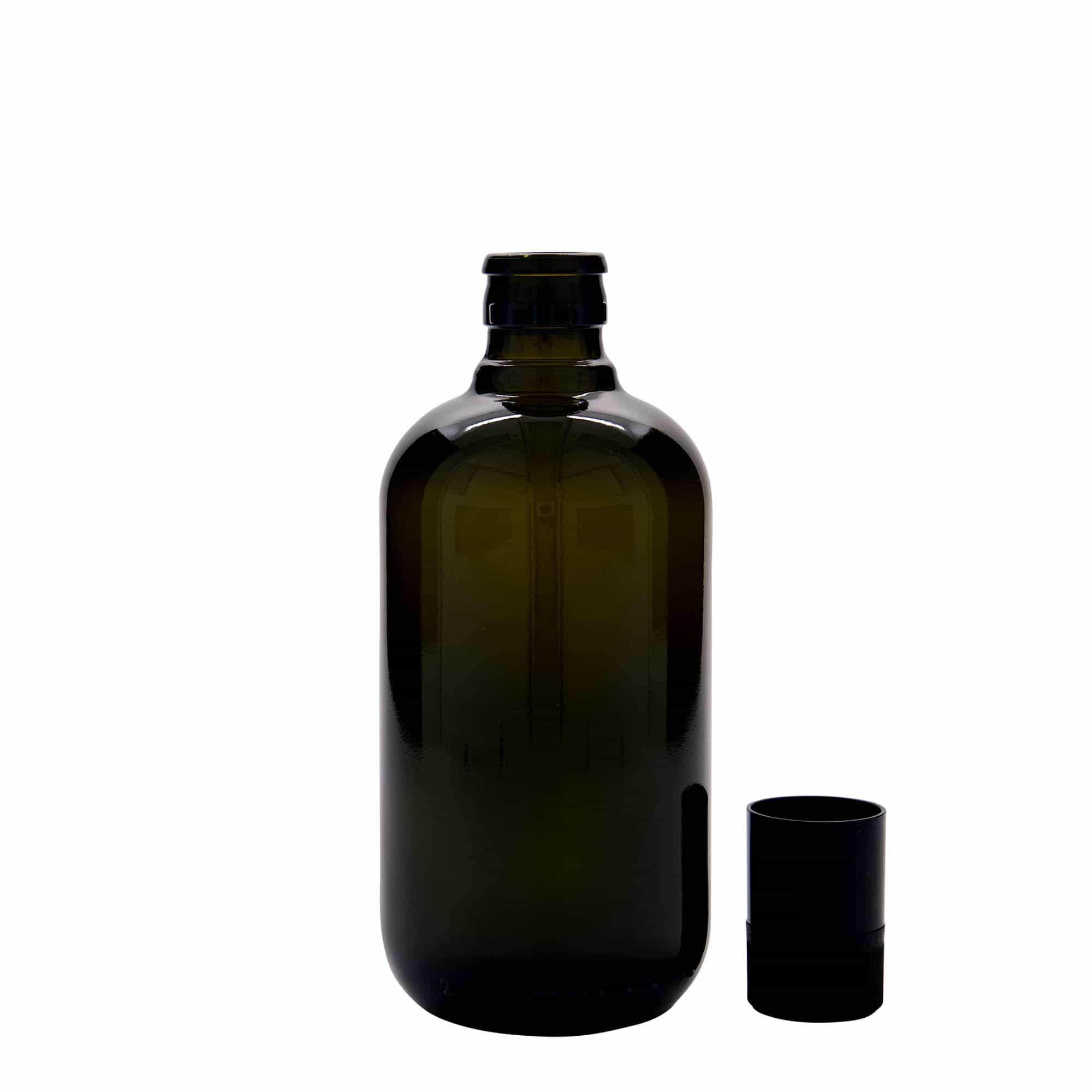 Μπουκάλι για ξίδι/λάδι 'Biolio' 500 ml, γυάλινο, πράσινο αντικέ, στόμιο: DOP