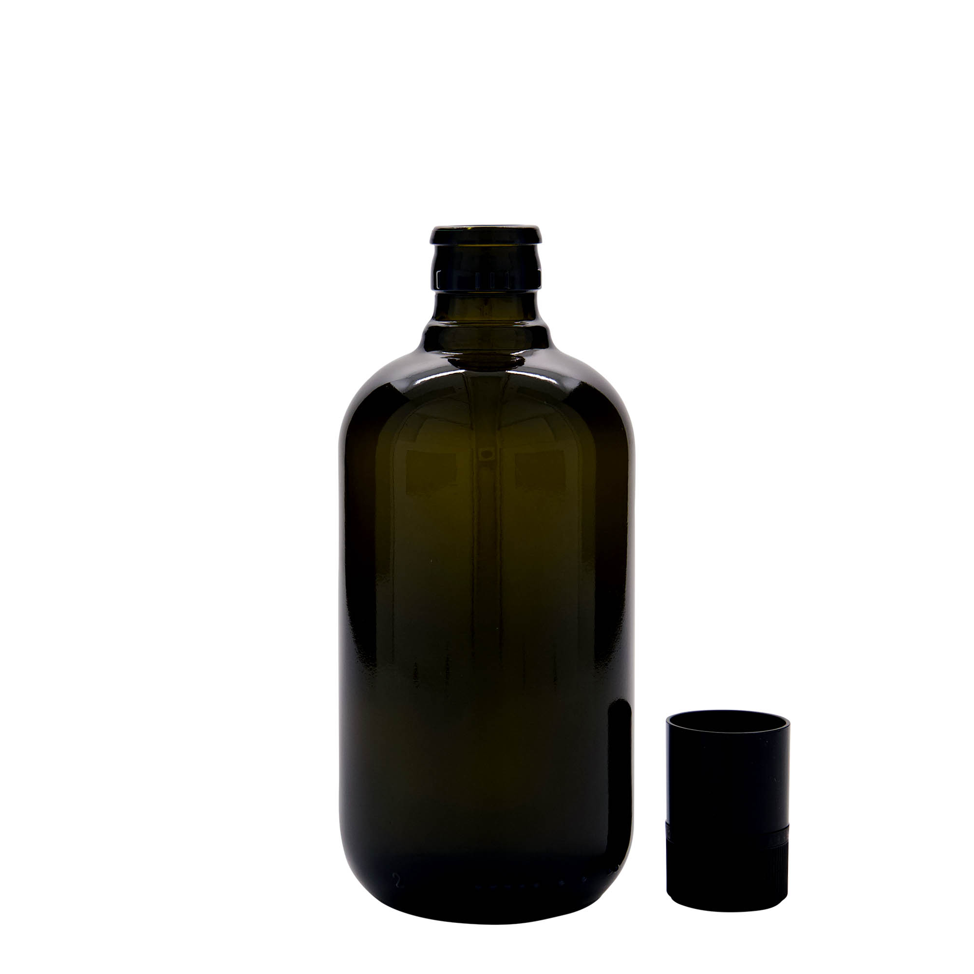 Μπουκάλι για ξίδι/λάδι 'Biolio' 500 ml, γυάλινο, πράσινο αντικέ, στόμιο: DOP