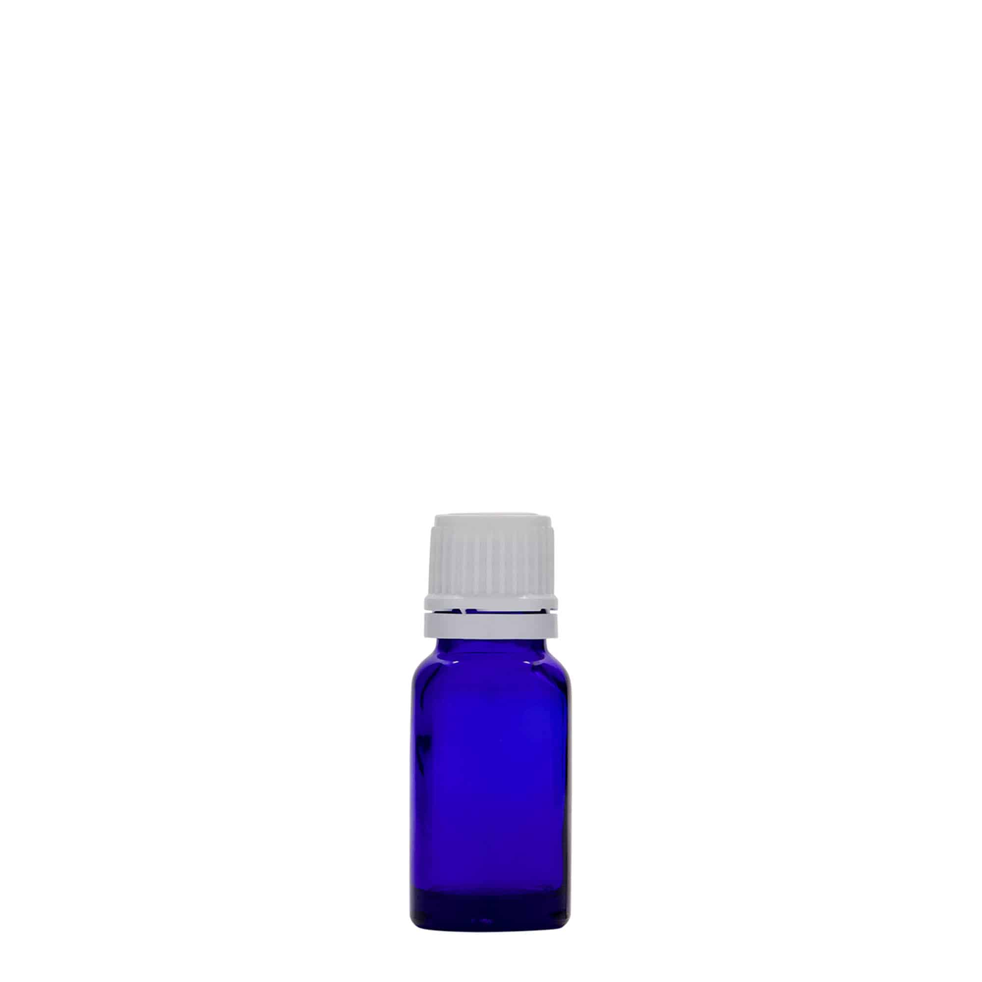 Μπουκάλι φαρμάκου 10 ml, γυάλινο, μπλε ρουά, στόμιο: DIN 18