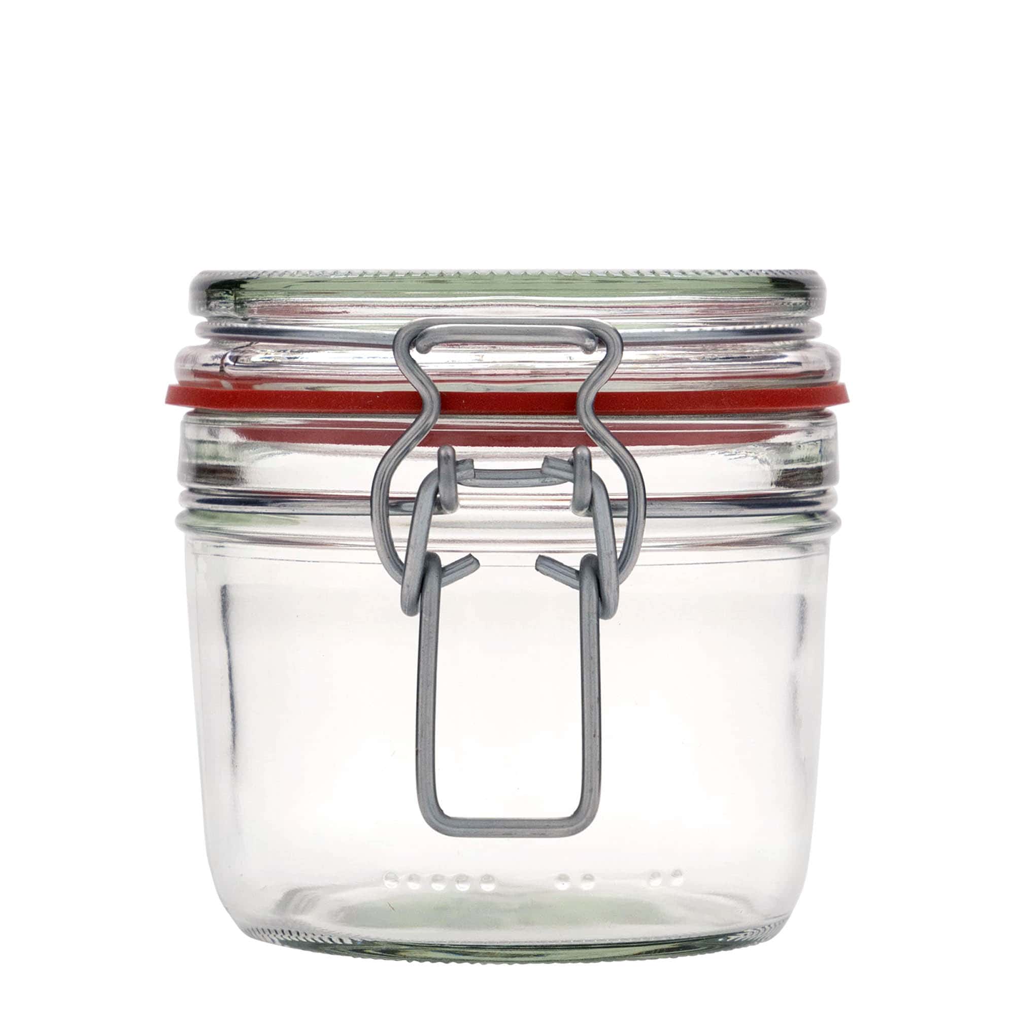 Βάζο με καπάκι με κλιπ με επίπεδο στόμιο 400 ml, στόμιο: καπάκι με κλιπ