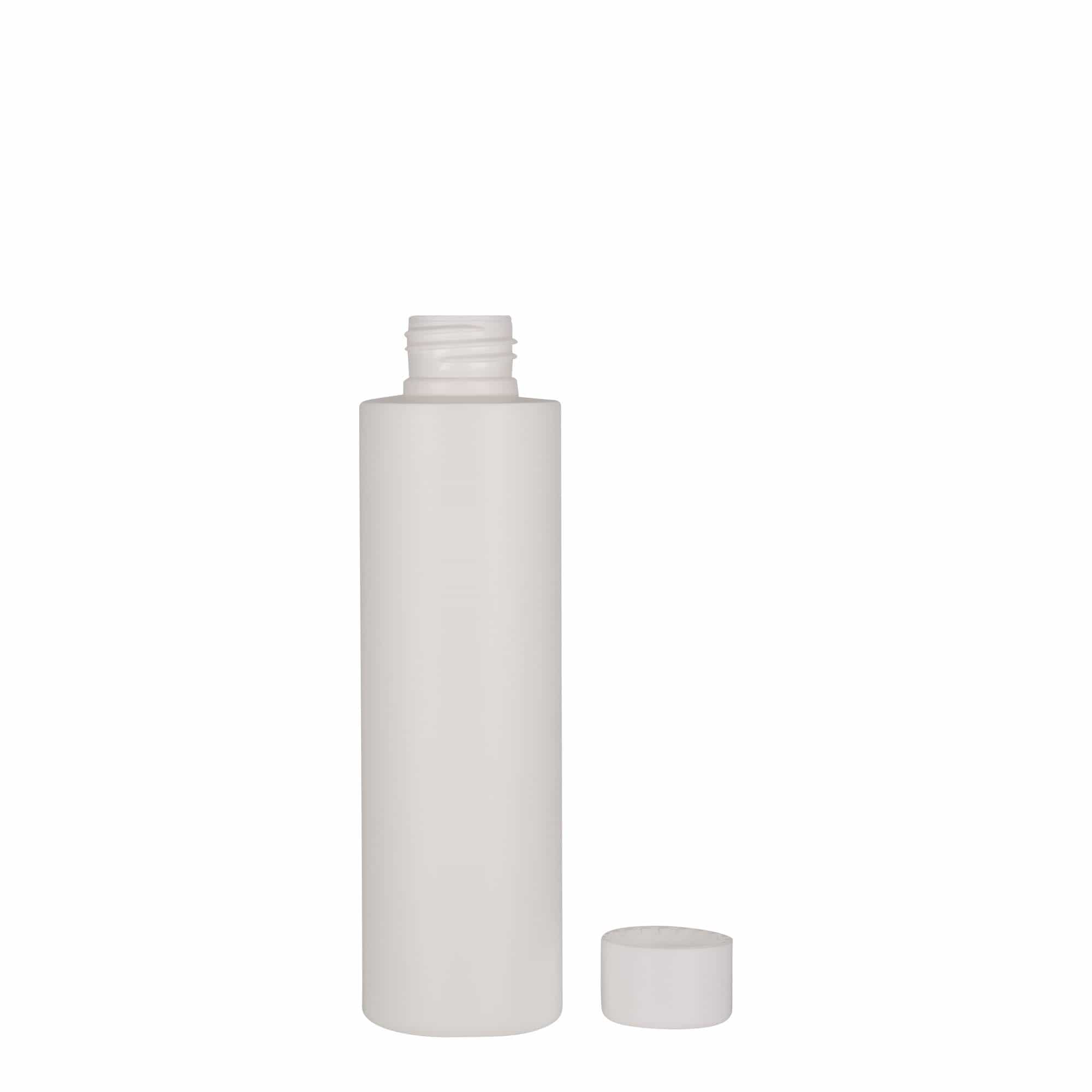 150 ml πλαστικό μπουκάλι 'Pipe', HDPE, λευκό, στόμιο: 24/410