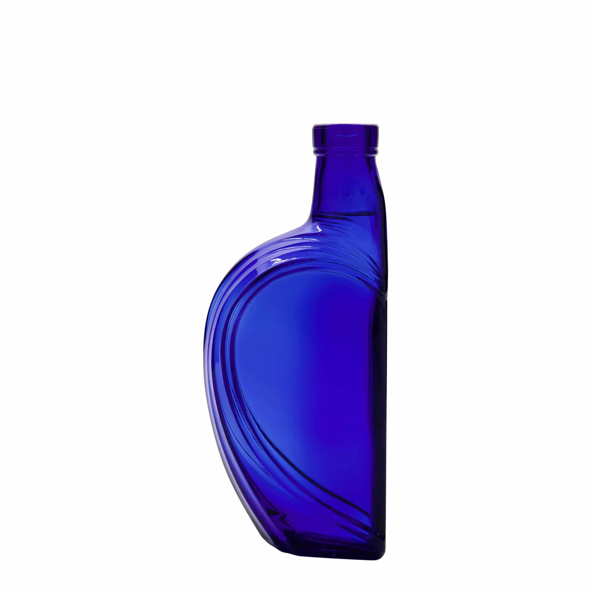 Γυάλινο μπουκάλι 'Sweethearts' 375 ml, ορθογώνιο, μπλε ρουά, στόμιο: φελλός