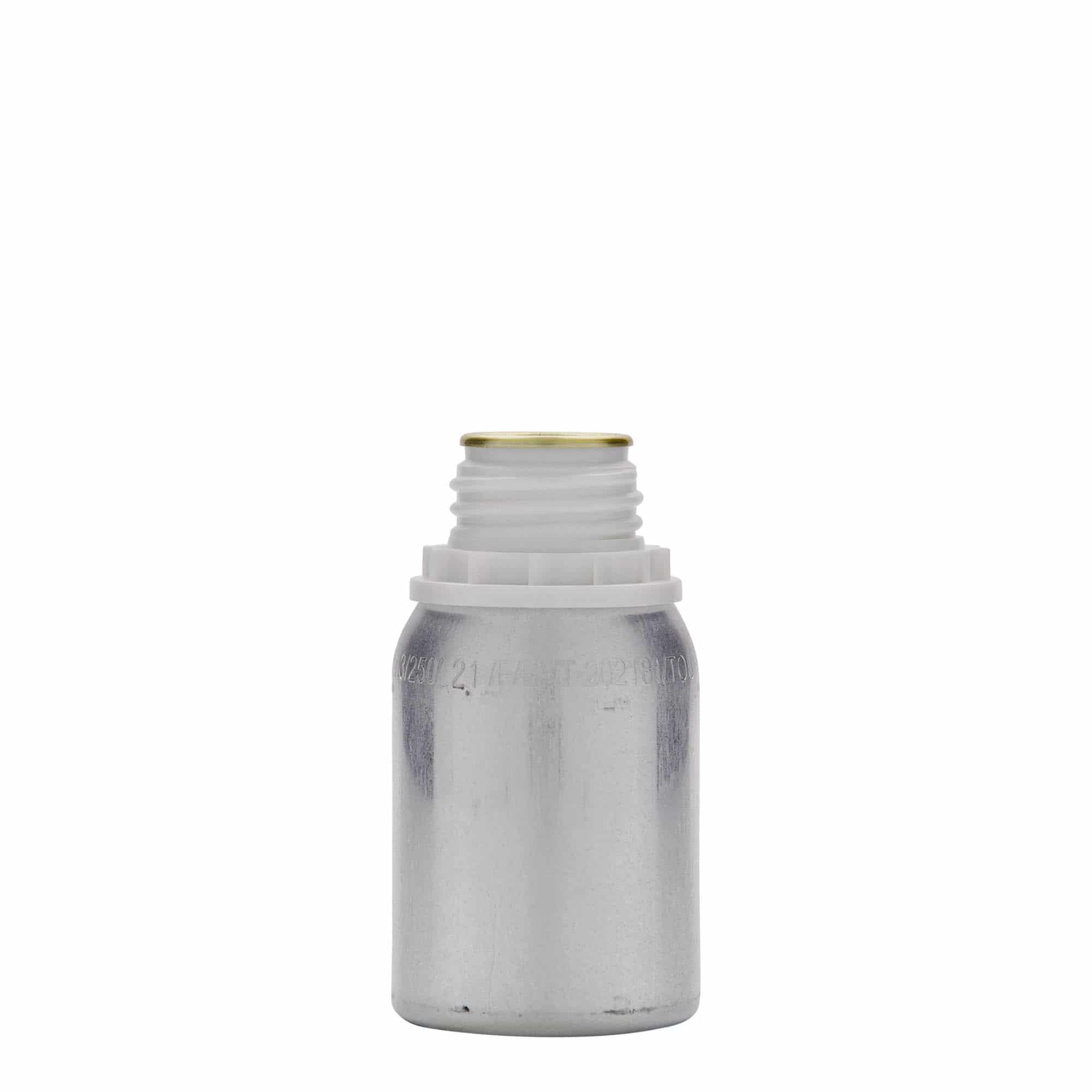Μπουκάλι αλουμινίου 125 ml, μεταλλικό, ασημί, στόμιο: DIN 32