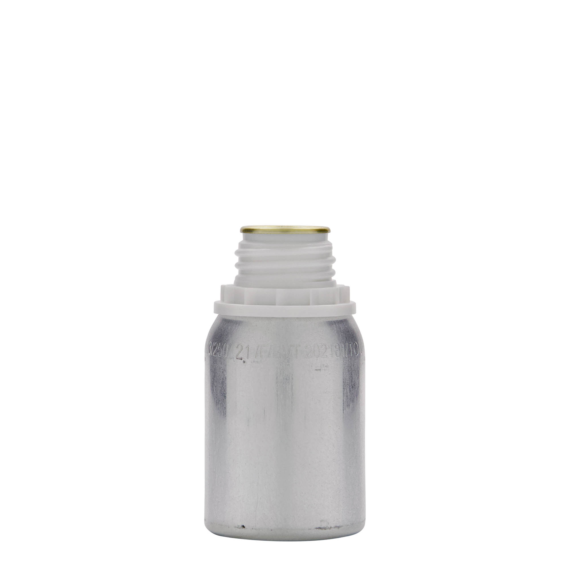Μπουκάλι αλουμινίου 125 ml, μεταλλικό, ασημί, στόμιο: DIN 32