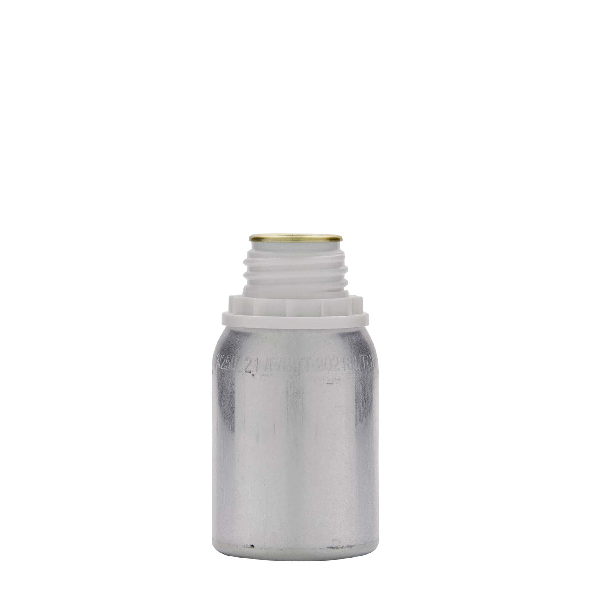 Μπουκάλι αλουμινίου 125 ml, μεταλλικό, ασημί, στόμιο: DIN 32