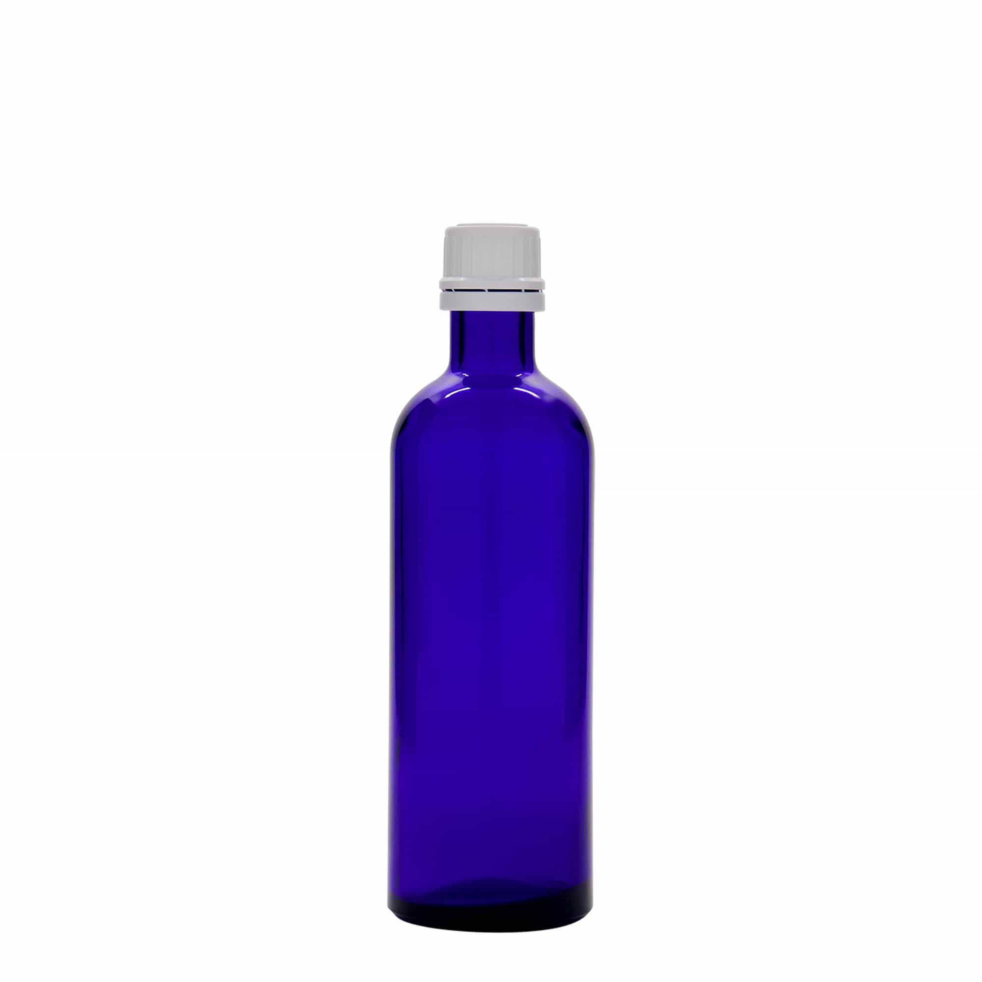 200 ml φιαλίδιο φαρμάκου, γυαλί, βασιλικό μπλε, στόμιο: DIN 22