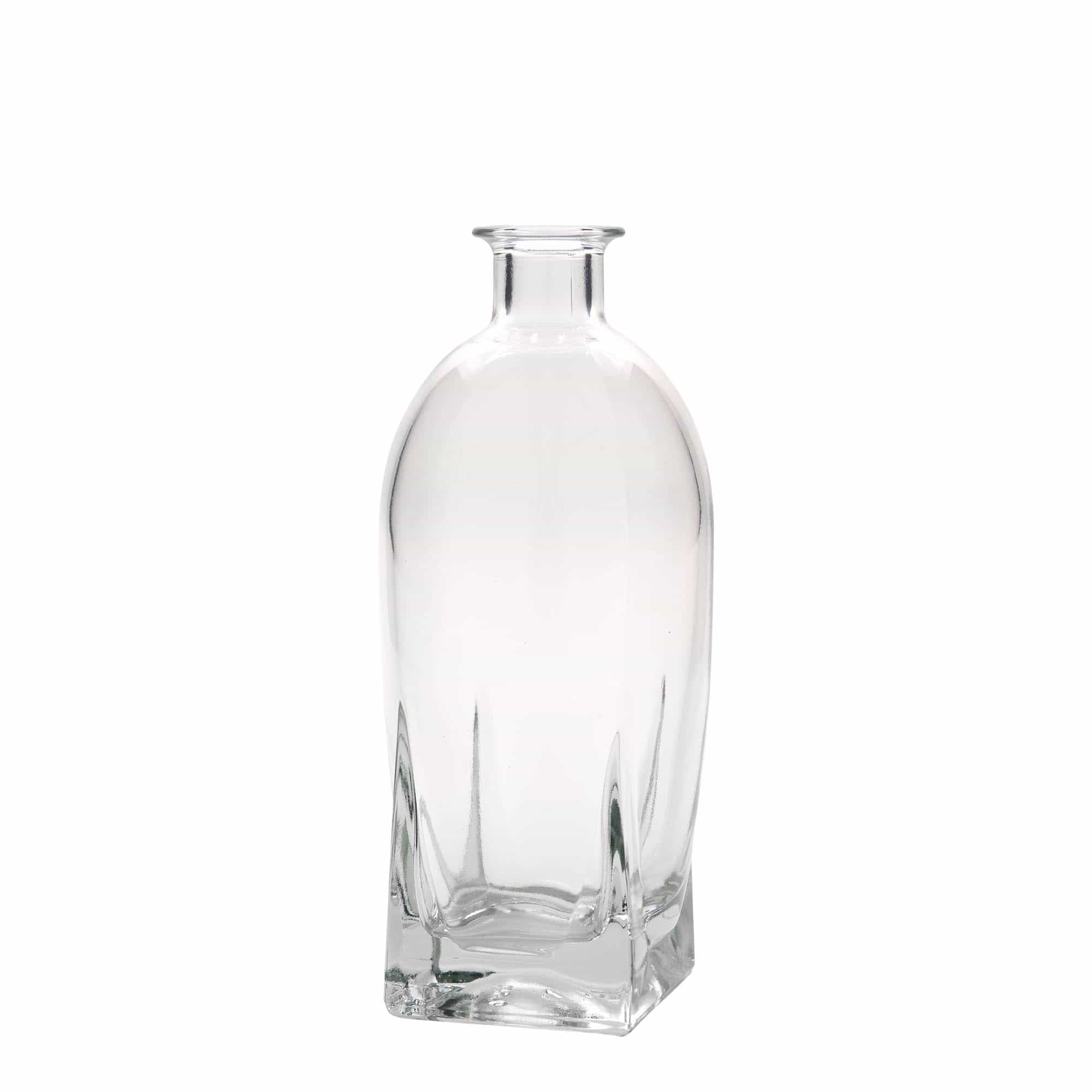 Γυάλινο μπουκάλι 'Zino' 500 ml, τετράγωνο, στόμιο: φελλός