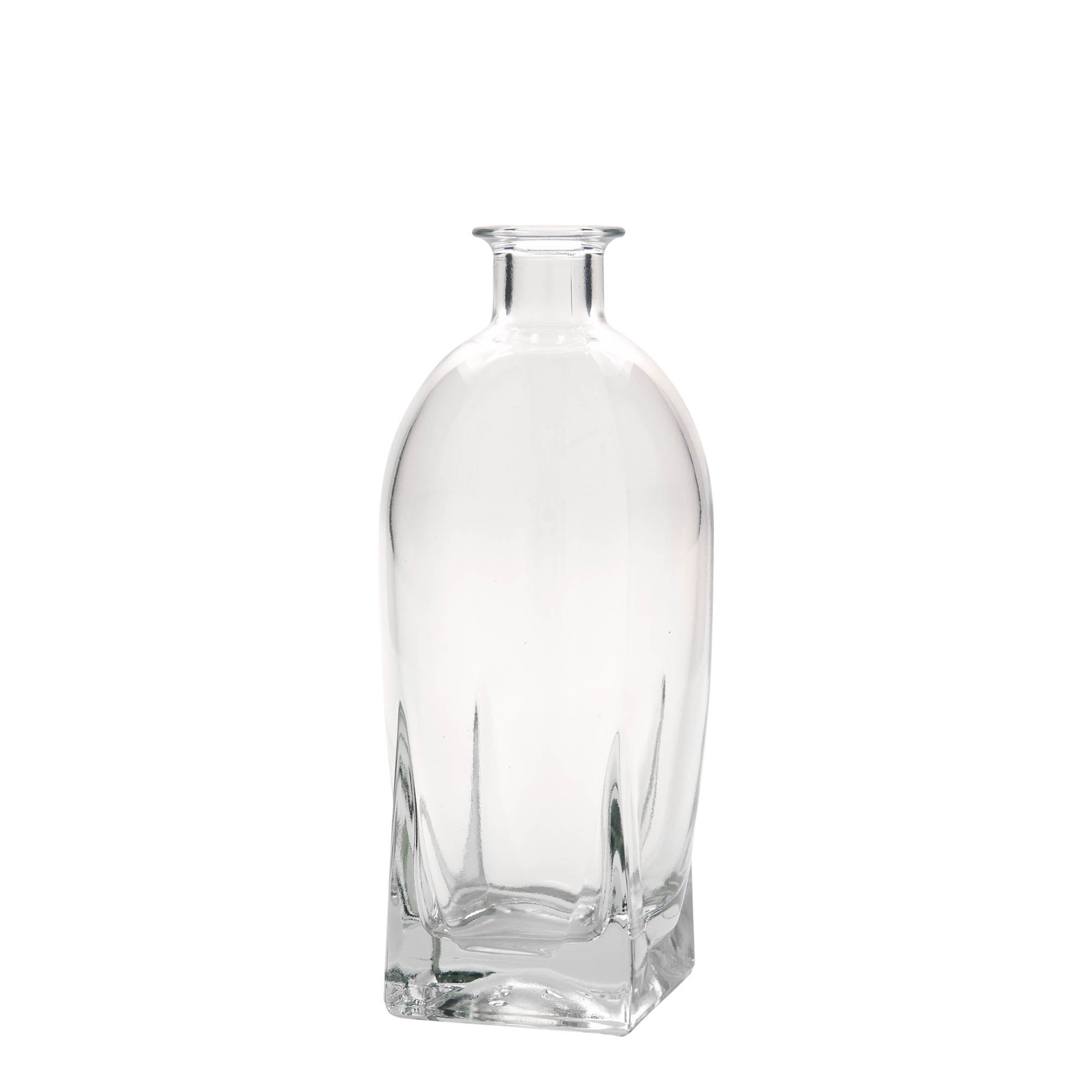 Γυάλινο μπουκάλι 'Zino' 500 ml, τετράγωνο, στόμιο: φελλός