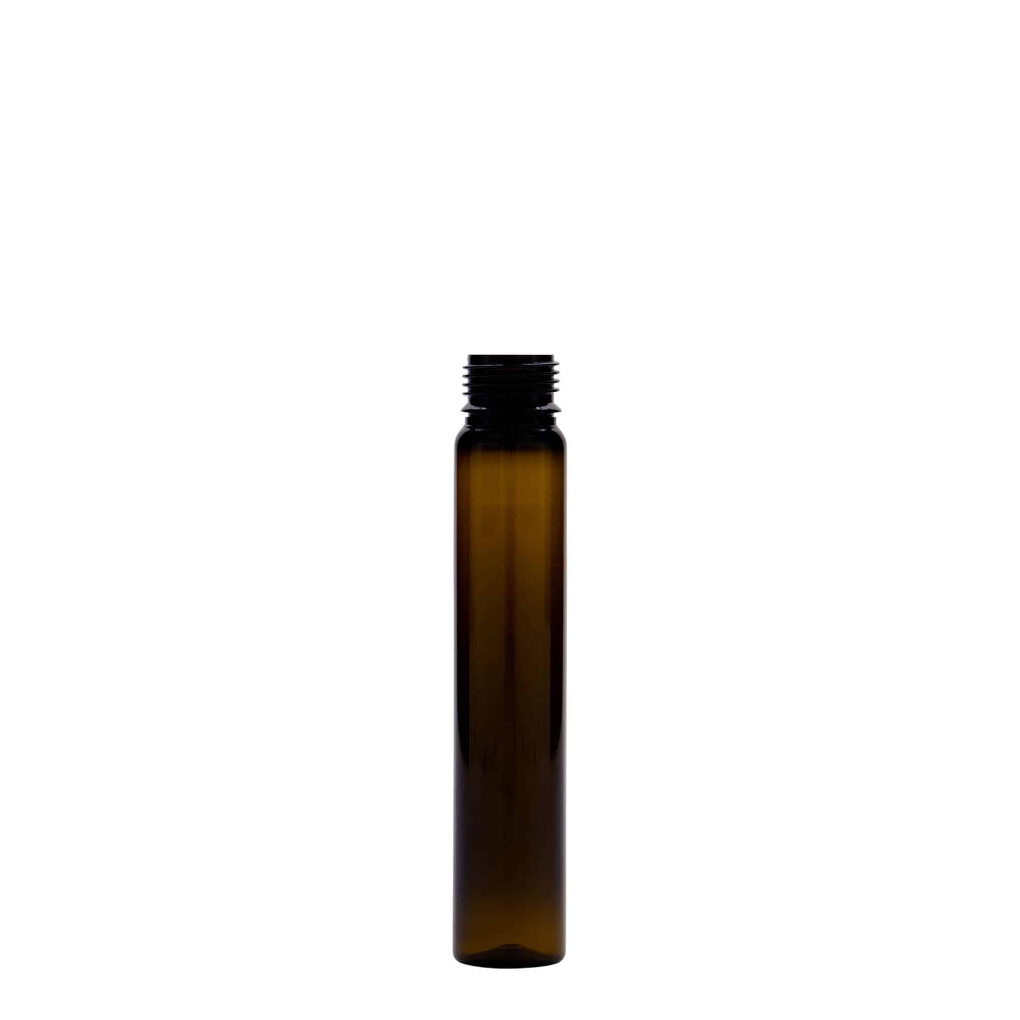 Κύλινδρος PET 25 ml, πλαστικός, καφέ, στόμιο: βιδωτό πώμα