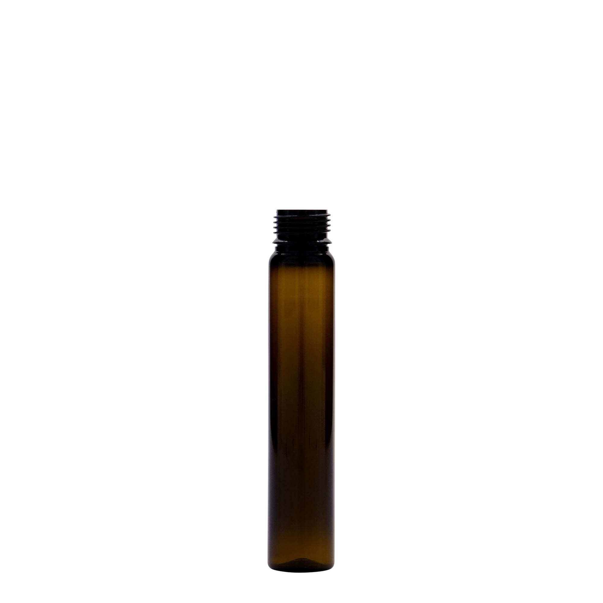 Κύλινδρος PET 25 ml, πλαστικός, καφέ, στόμιο: βιδωτό πώμα Κύλινδρος PET 25 ml, πλαστικός, καφέ, στόμιο: βιδωτό πώμα