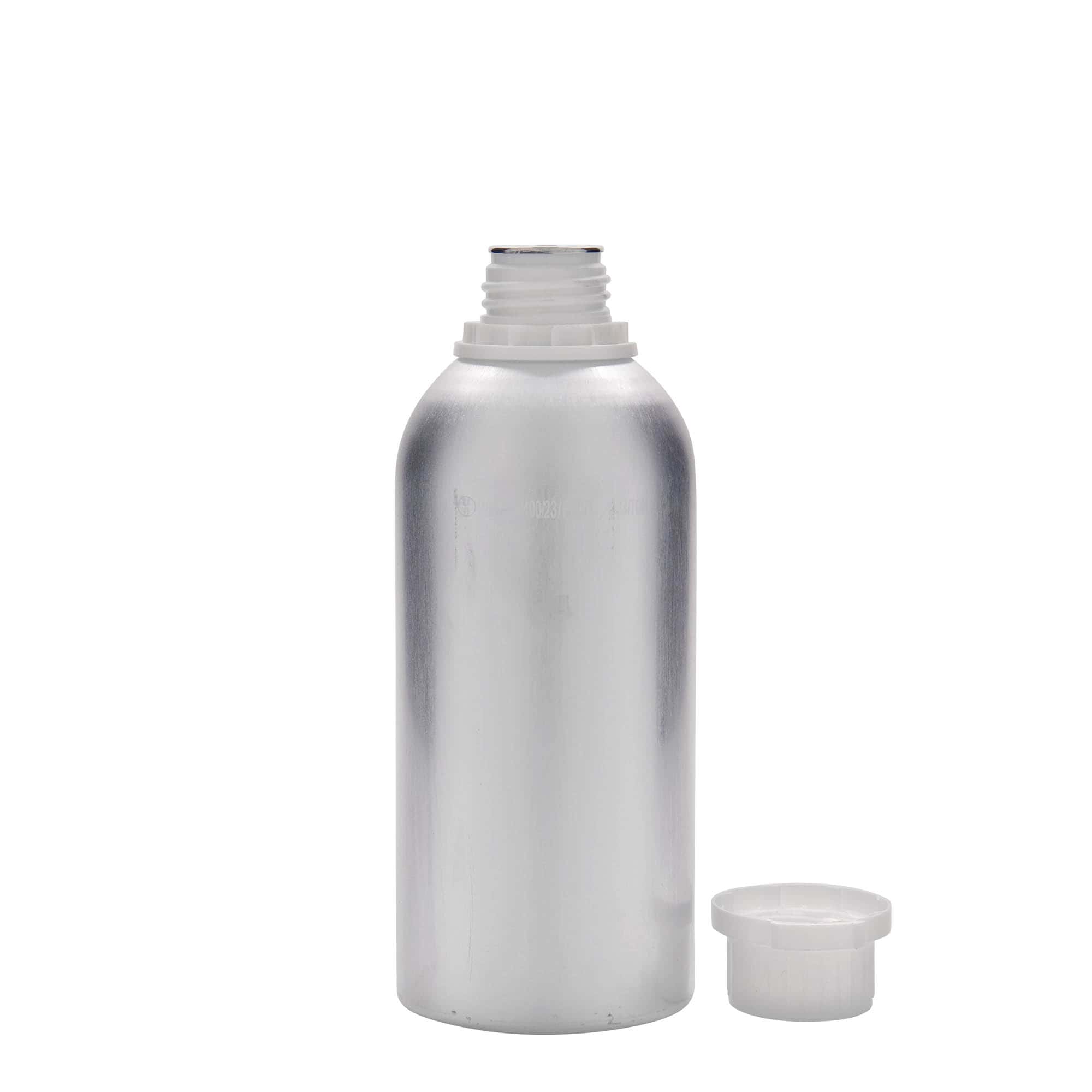 Μπουκάλι αλουμινίου 625 ml, μεταλλικό, ασημί, στόμιο: DIN 32