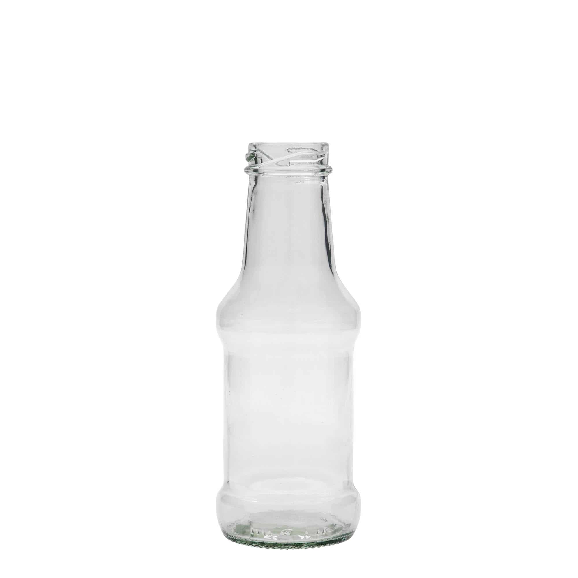 Μπουκάλι για σως 250 ml, γυάλινο, στόμιο: twist-off (TO 38) Μπουκάλι για σως 250 ml, γυάλινο, στόμιο: twist-off (TO 38)