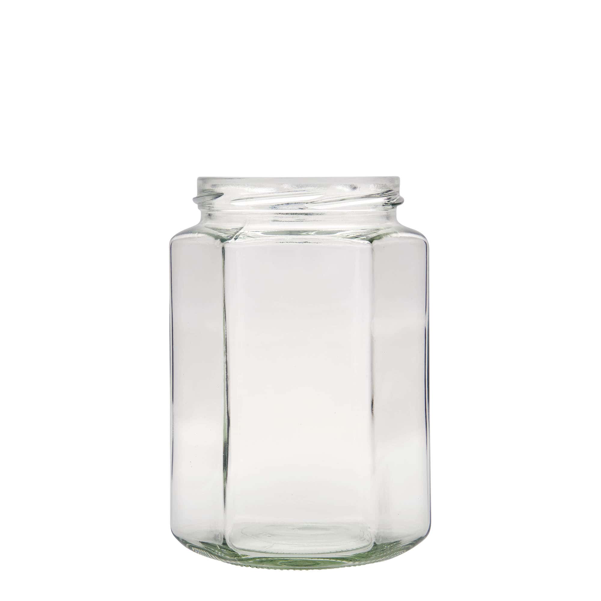 Εξάγωνο βάζο 770 ml, στόμιο: twist-off (TO 82) Εξάγωνο βάζο 770 ml, στόμιο: twist-off (TO 82)