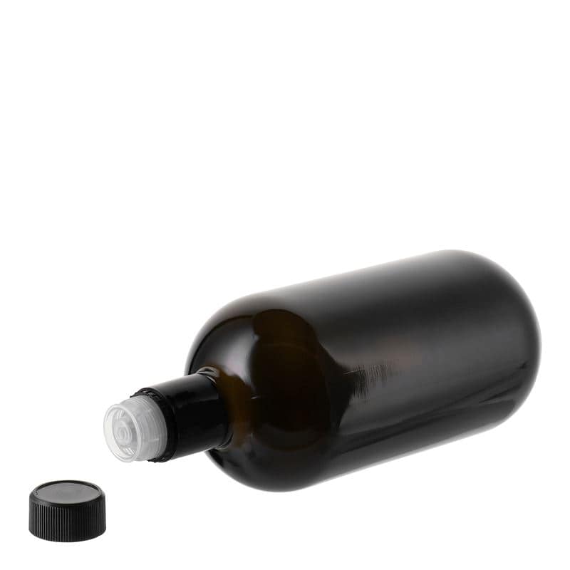 Μπουκάλι για ξίδι/λάδι 'Biolio' 750 ml, γυάλινο, πράσινο αντικέ, στόμιο: DOP