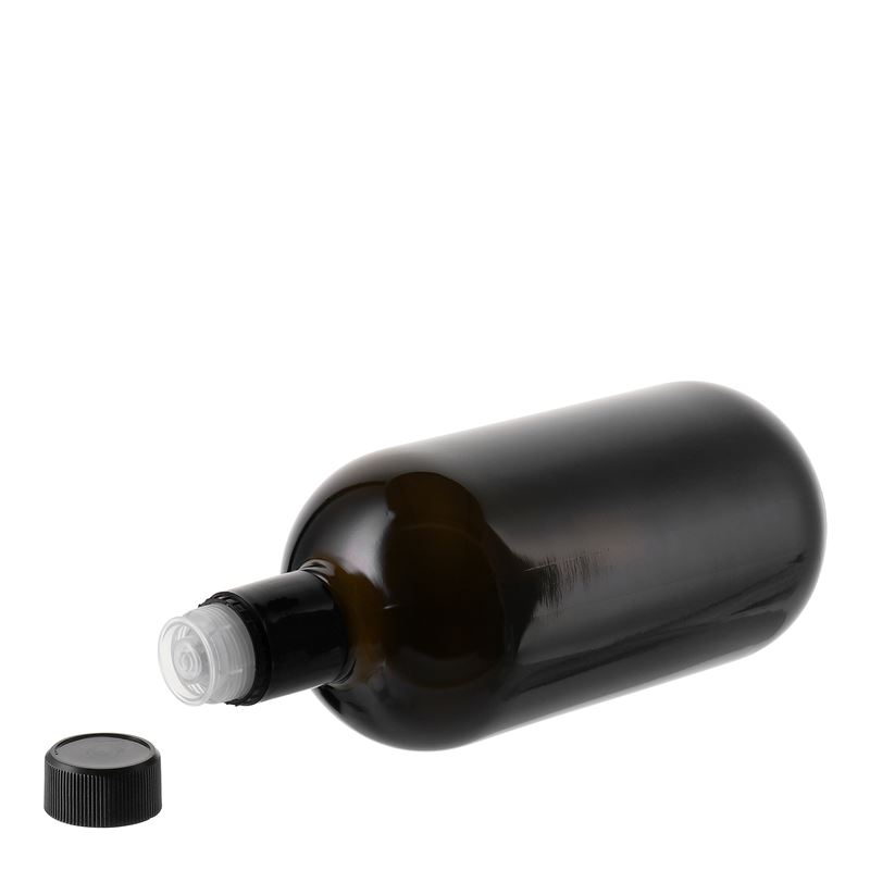 Μπουκάλι για ξίδι/λάδι 'Biolio' 750 ml, γυάλινο, πράσινο αντικέ, στόμιο: DOP