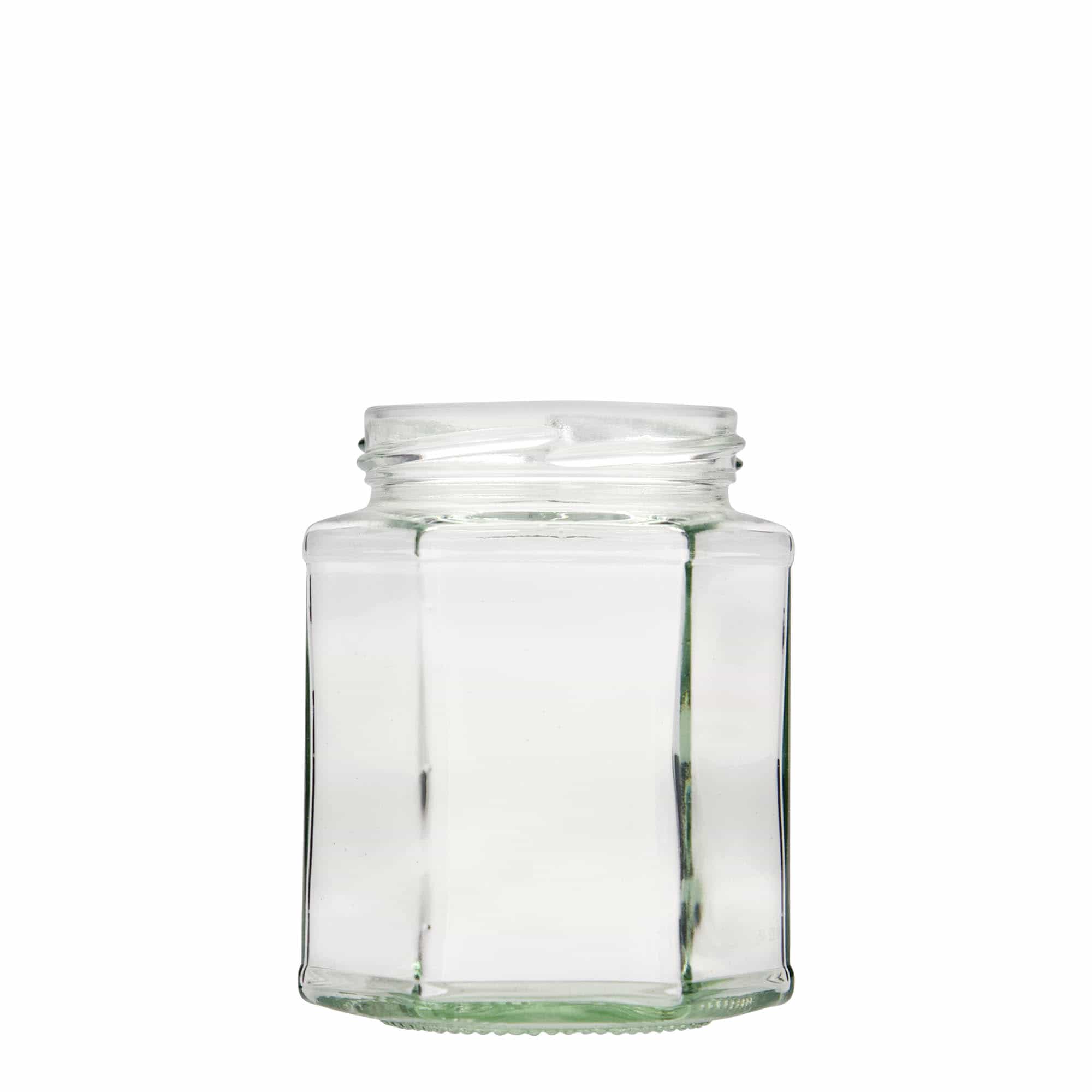 Εξάγωνο βάζο 324 ml, στόμιο: twist-off (TO 66) Εξάγωνο βάζο 324 ml, στόμιο: twist-off (TO 66)