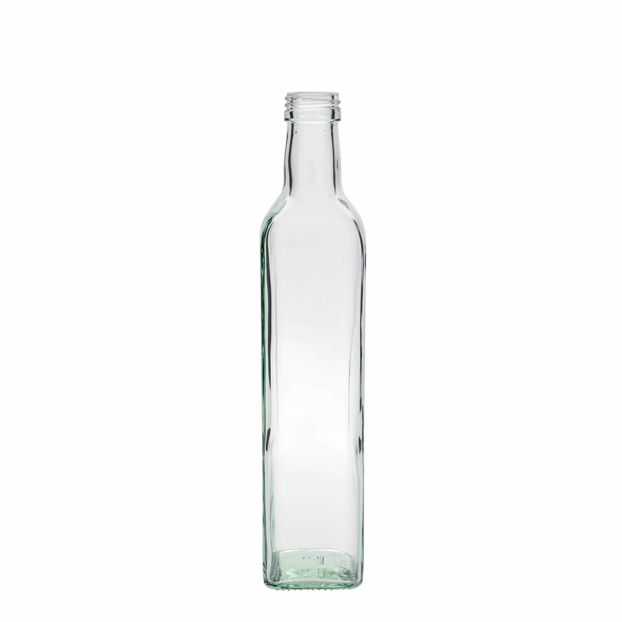 Γυάλινο μπουκάλι 'Marasca' 500 ml, τετράγωνο, στόμιο: PP 31,5 Γυάλινο μπουκάλι 'Marasca' 500 ml, τετράγωνο, στόμιο: PP 31,5