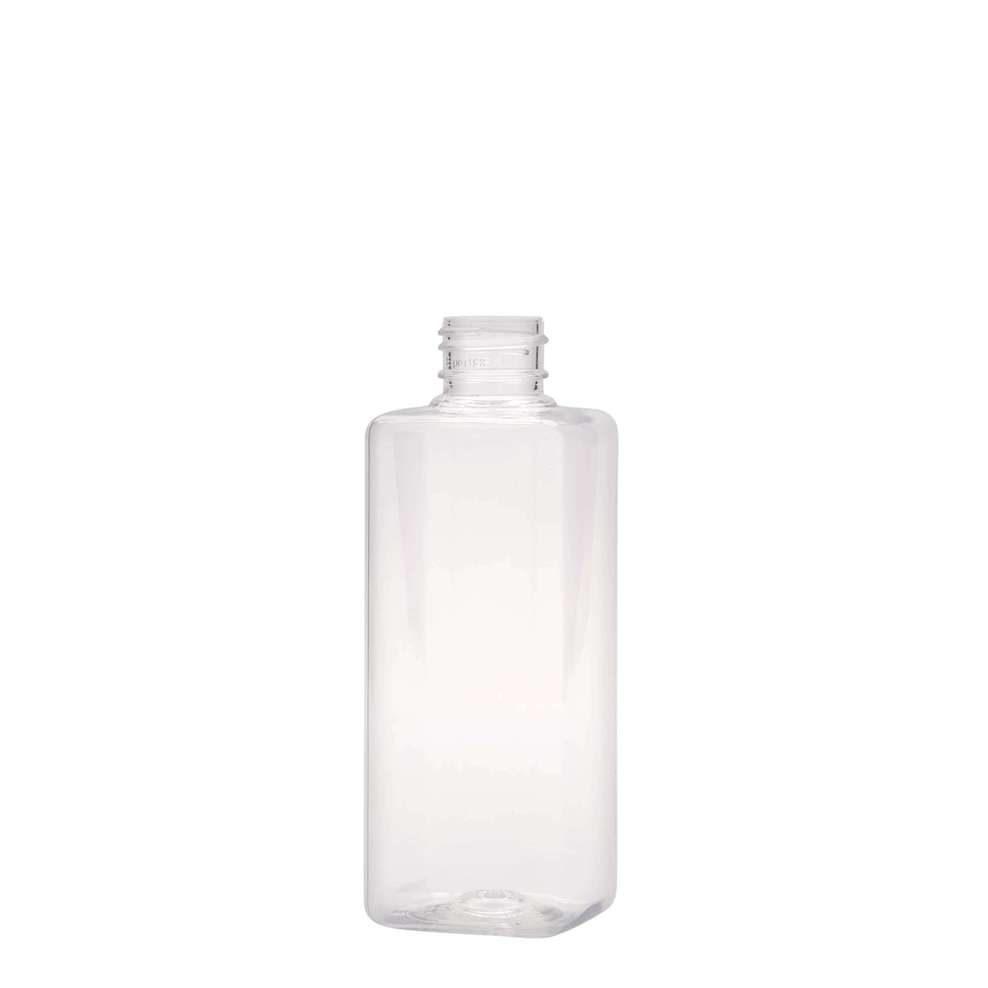 Μπουκάλι PET 'Karl' 200 ml, τετράγωνο, πλαστικό, στόμιο: GPI 24/410