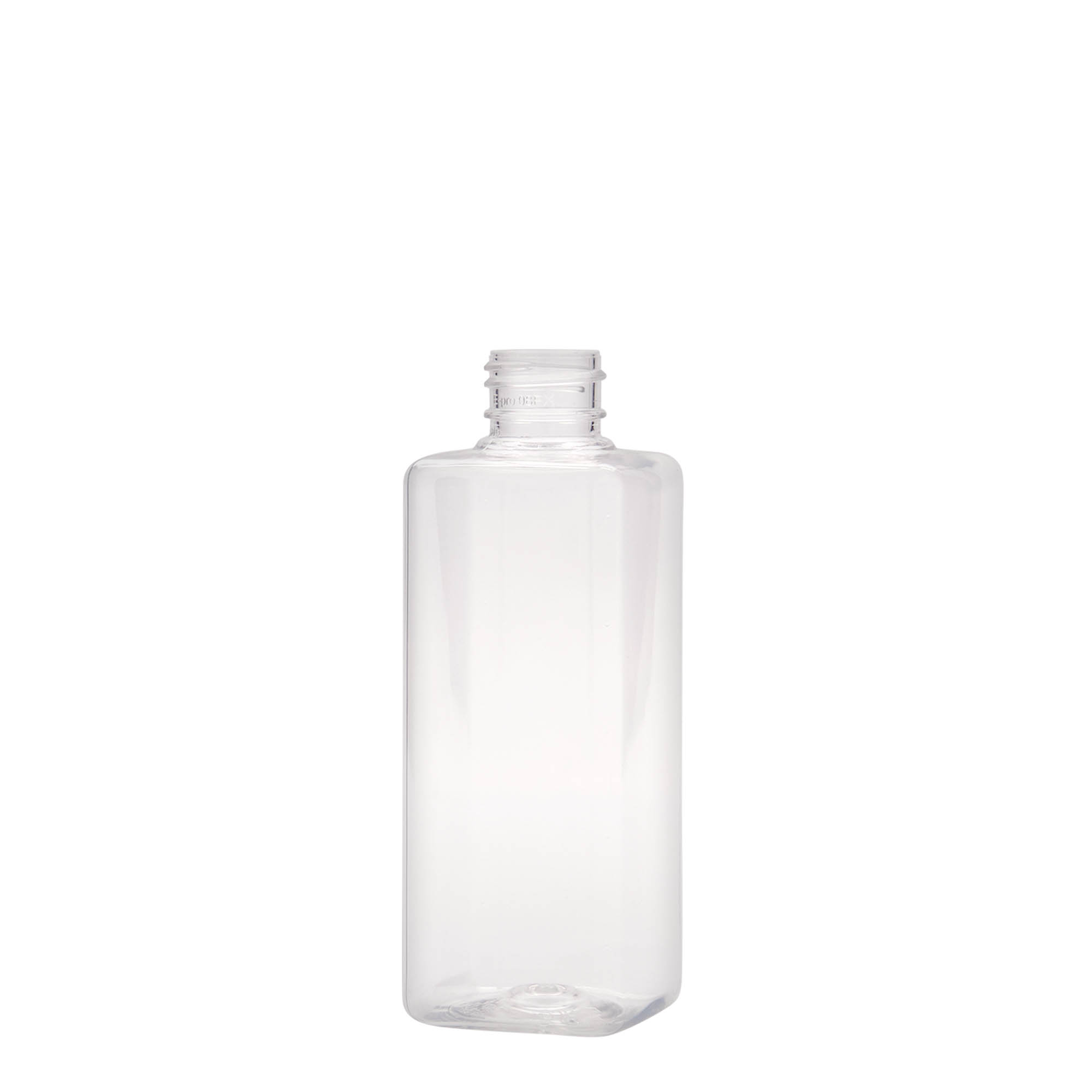 Μπουκάλι PET 'Karl' 200 ml, τετράγωνο, πλαστικό, στόμιο: GPI 24/410 Μπουκάλι PET 'Karl' 200 ml, τετράγωνο, πλαστικό, στόμιο: GPI 24/410