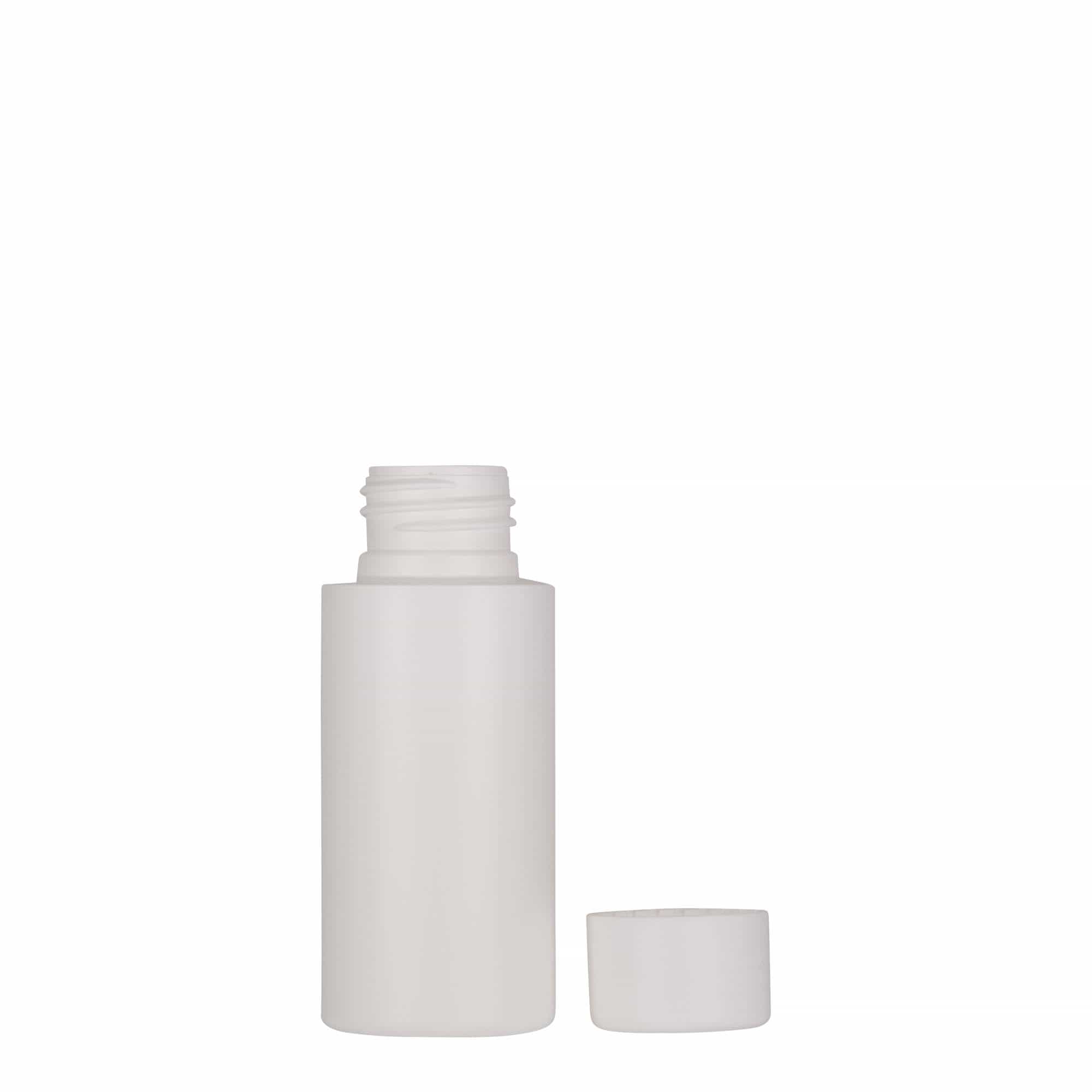 Πλαστικό μπουκάλι 'Pipe' 50 ml, Green HDPE, λευκό, στόμιο: GPI 24/410