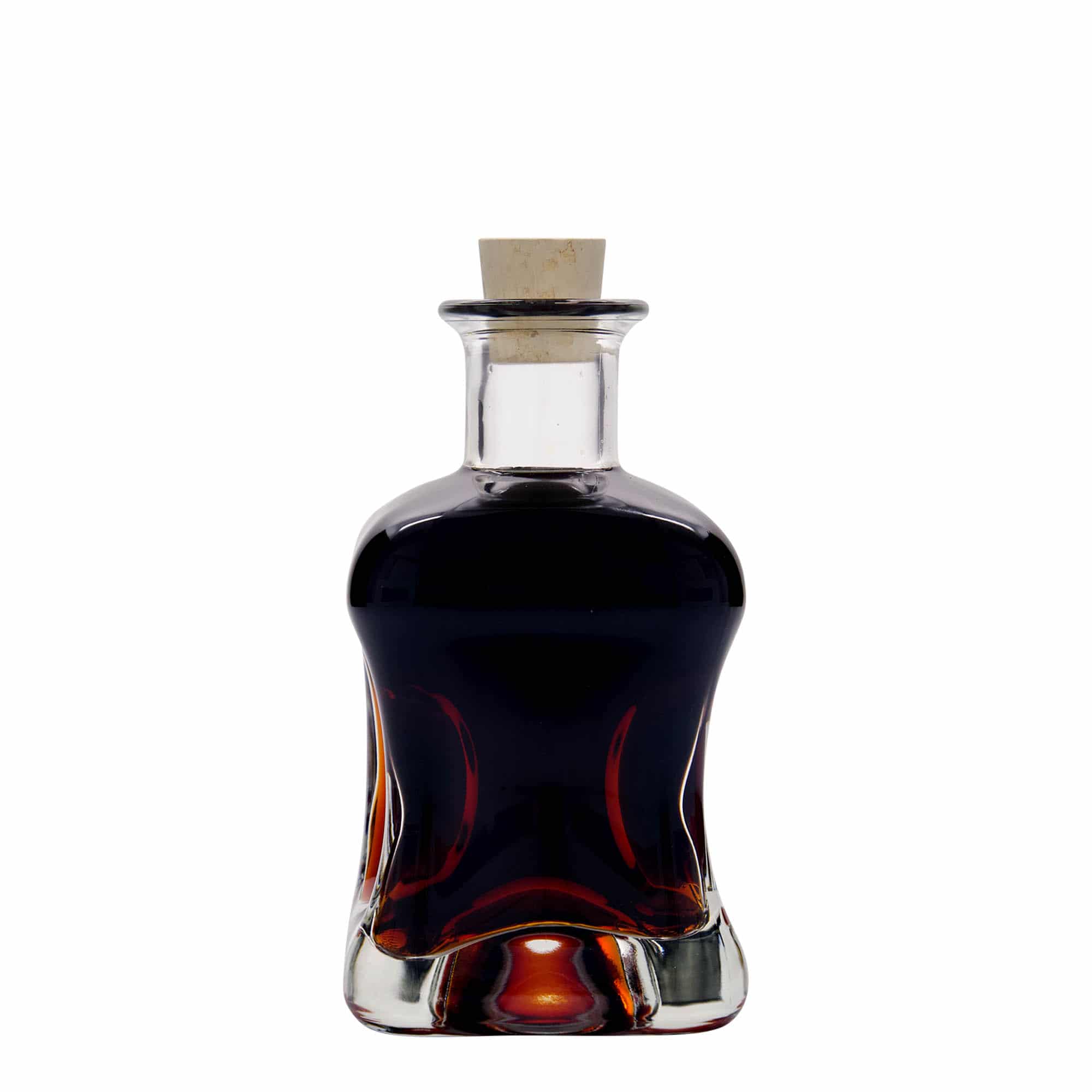 Γυάλινο μπουκάλι 'Dublin' 350 ml, τετράγωνο, στόμιο: φελλός