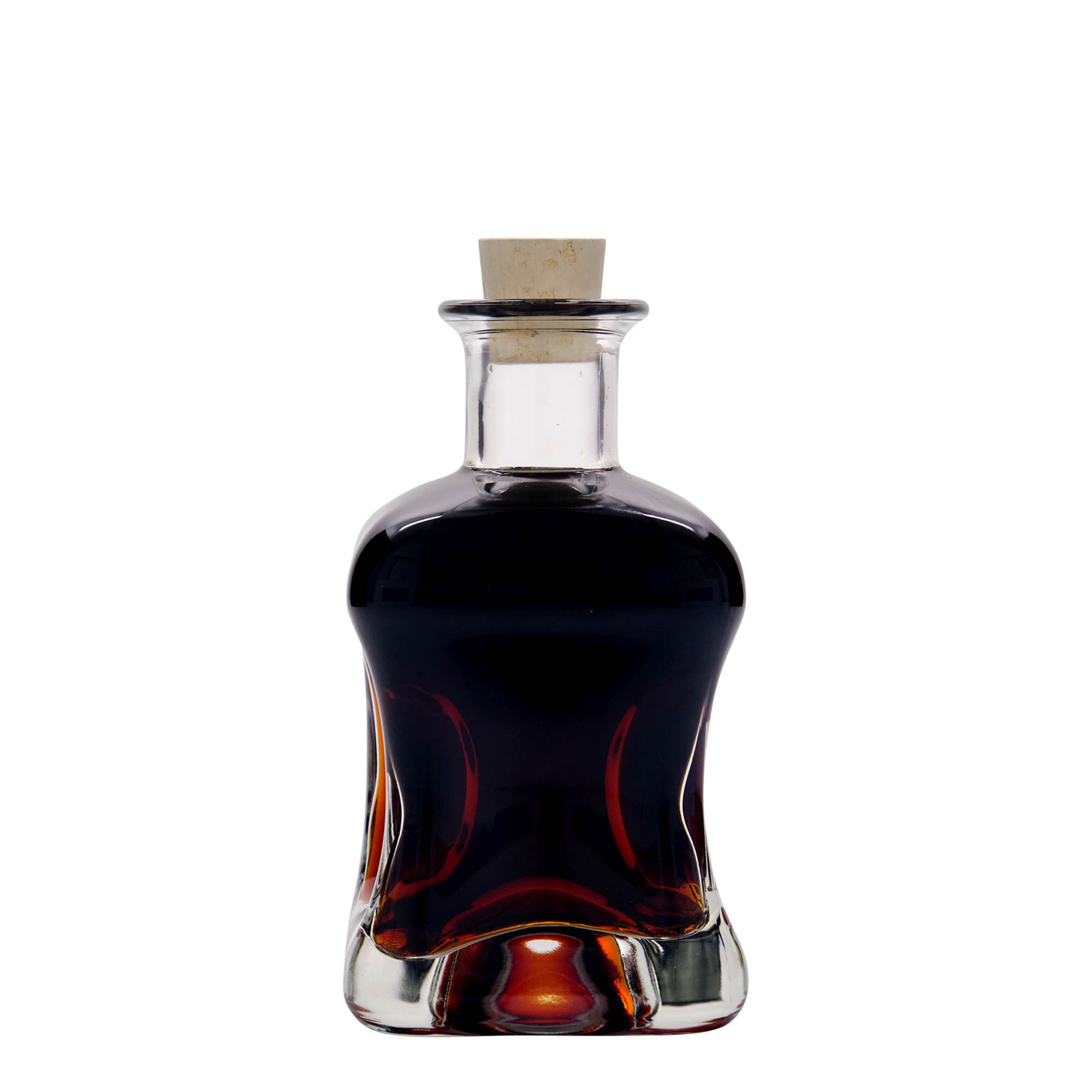 Γυάλινο μπουκάλι 'Dublin' 350 ml, τετράγωνο, στόμιο: φελλός