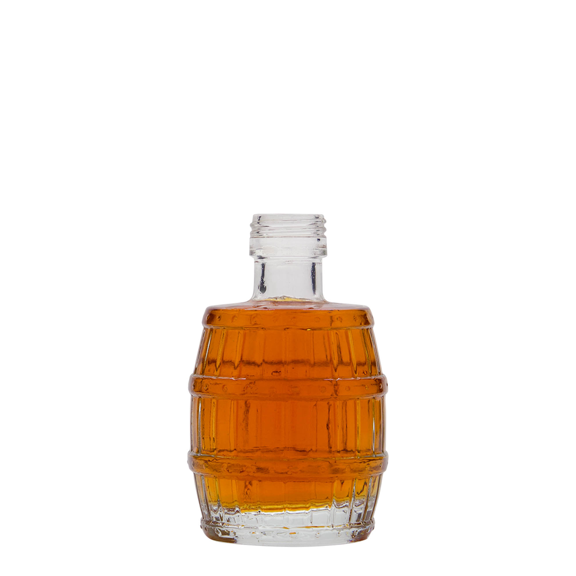 Γυάλινο μπουκάλι 'Βαρέλι' 100 ml, στόμιο: PP 24