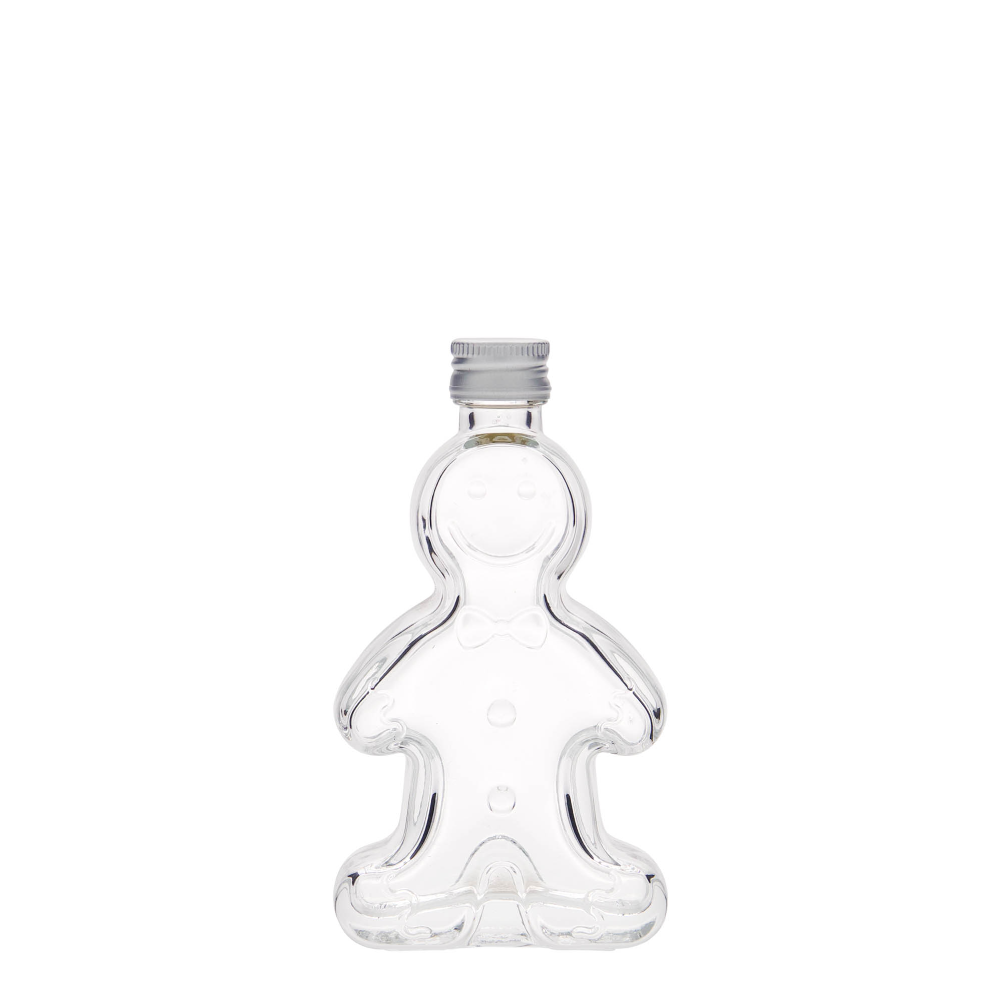 Γυάλινο μπουκάλι 'Ανθρωπάκι gingerbread' 50 ml, στόμιο: PP 18