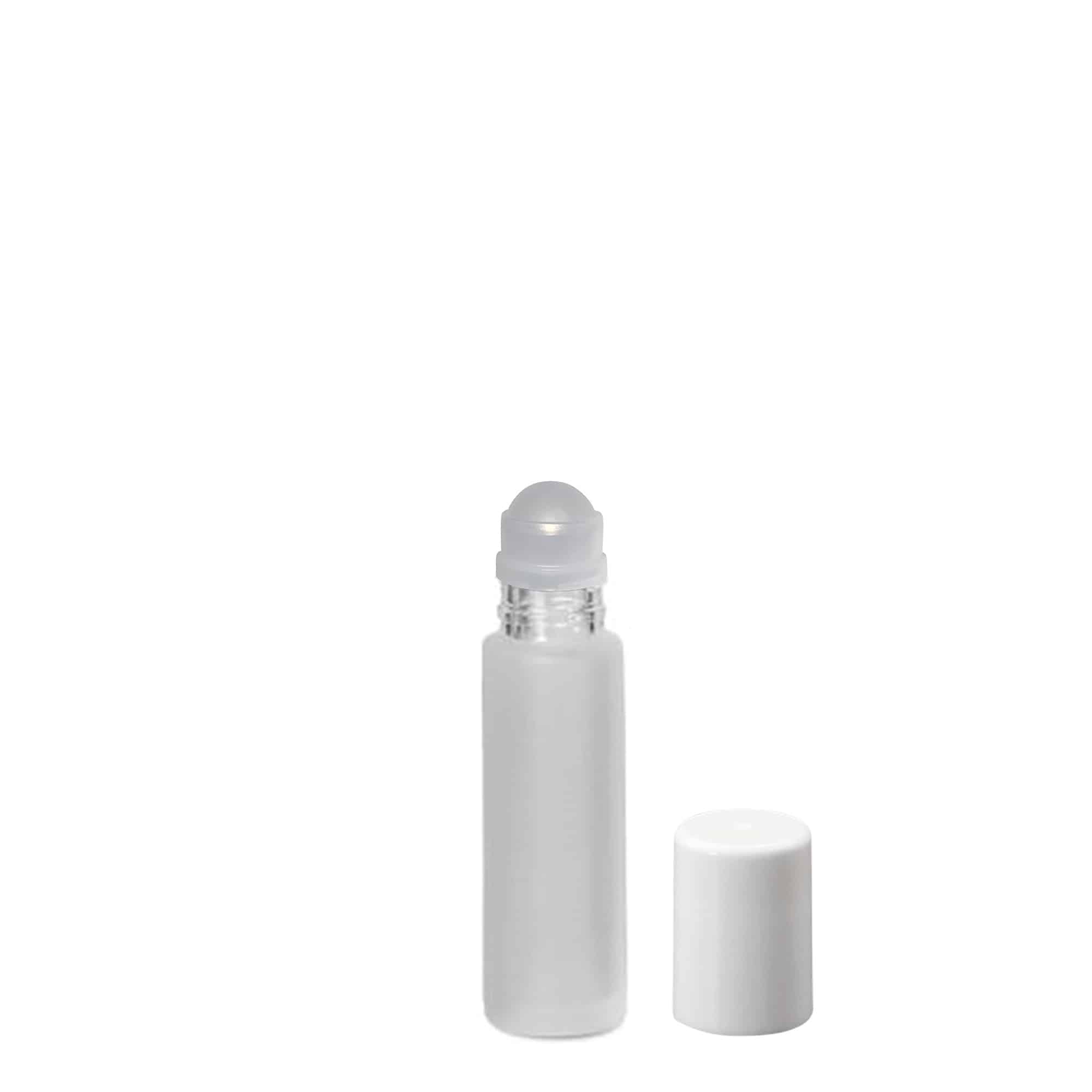 10 ml φιαλίδιο Roll-On, γυαλί, παγωμένο, στόμιο: βιδωτό κλείσιμο