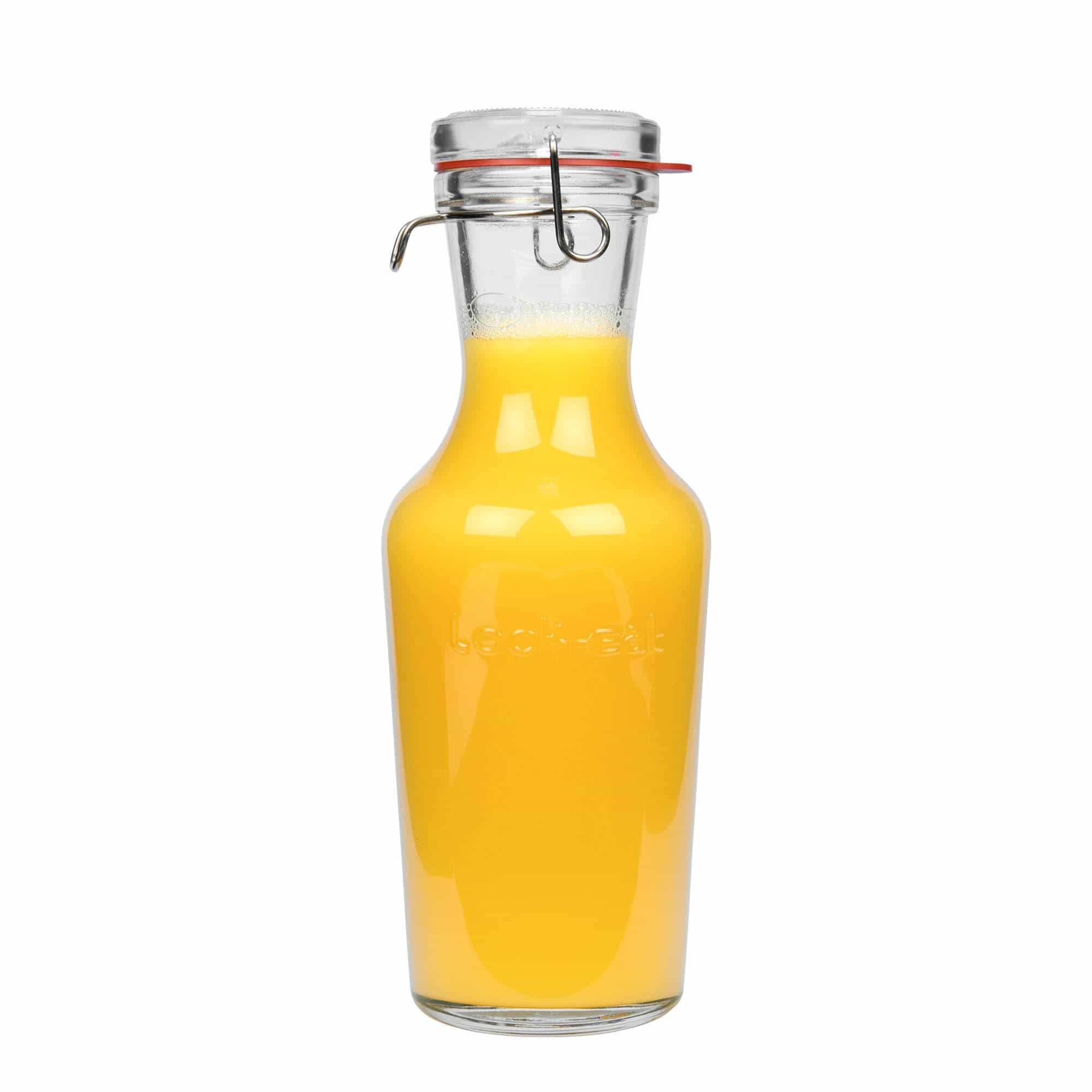 Γυάλινη καράφα 'Lock-Eat' 1.000 ml, στόμιο: καπάκι με κλιπ