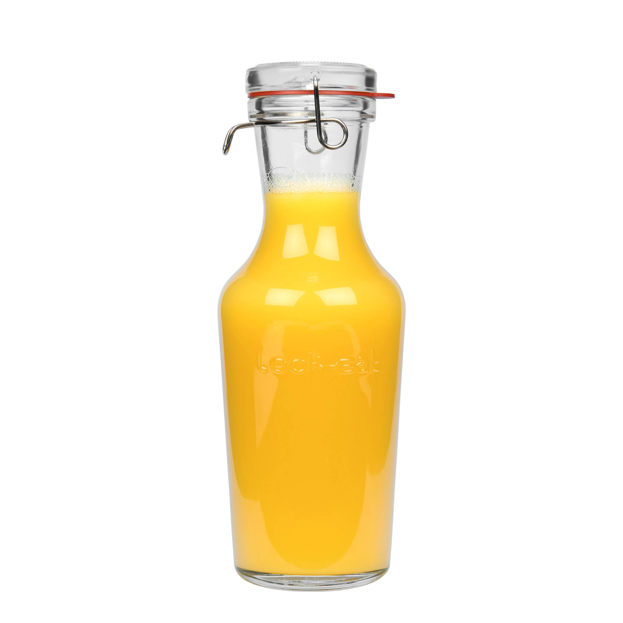 Γυάλινη καράφα 'Lock-Eat' 1.000 ml, στόμιο: καπάκι με κλιπ