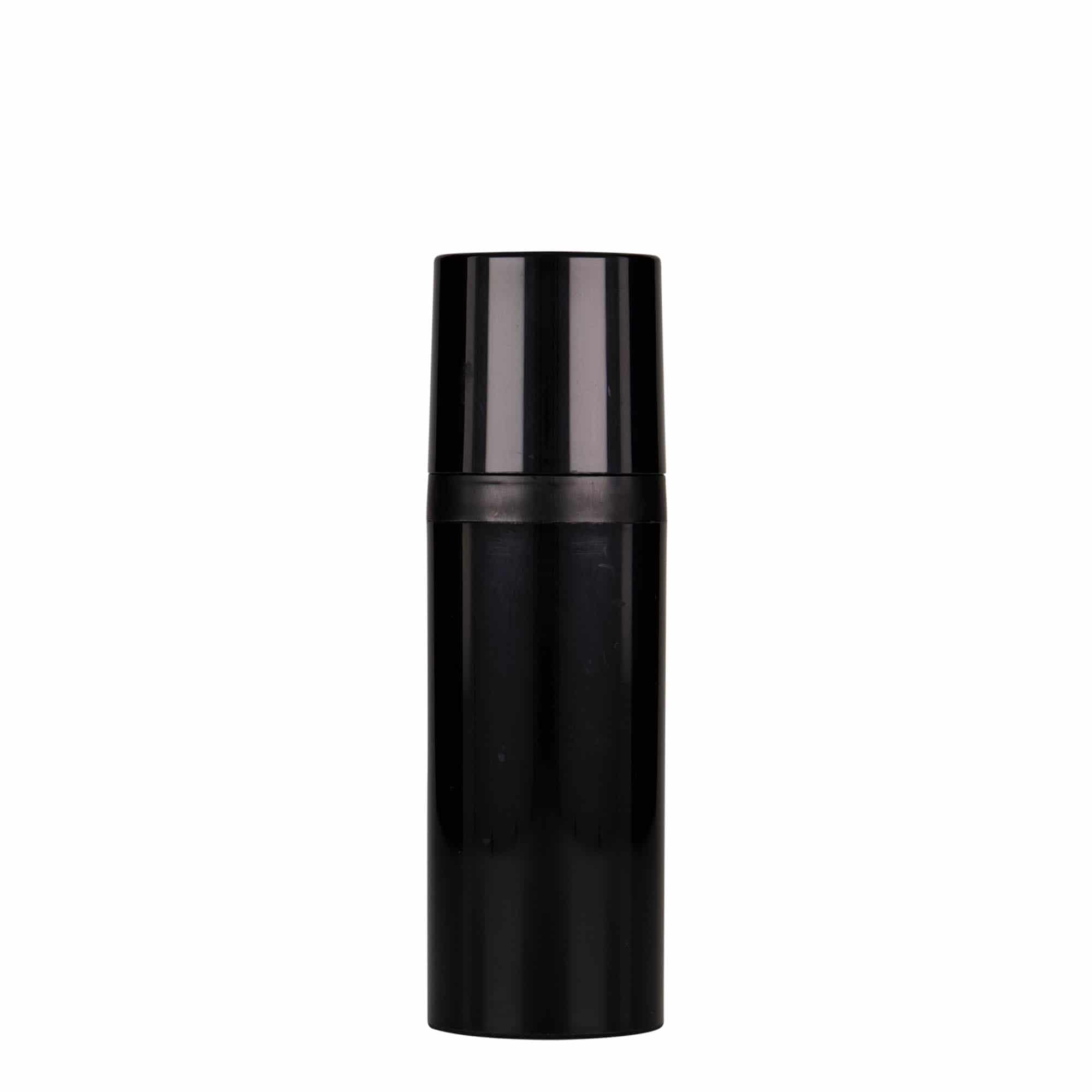 Airless Dispenser 'Mezzo' 50 ml, πλαστικό PP, μαύρο