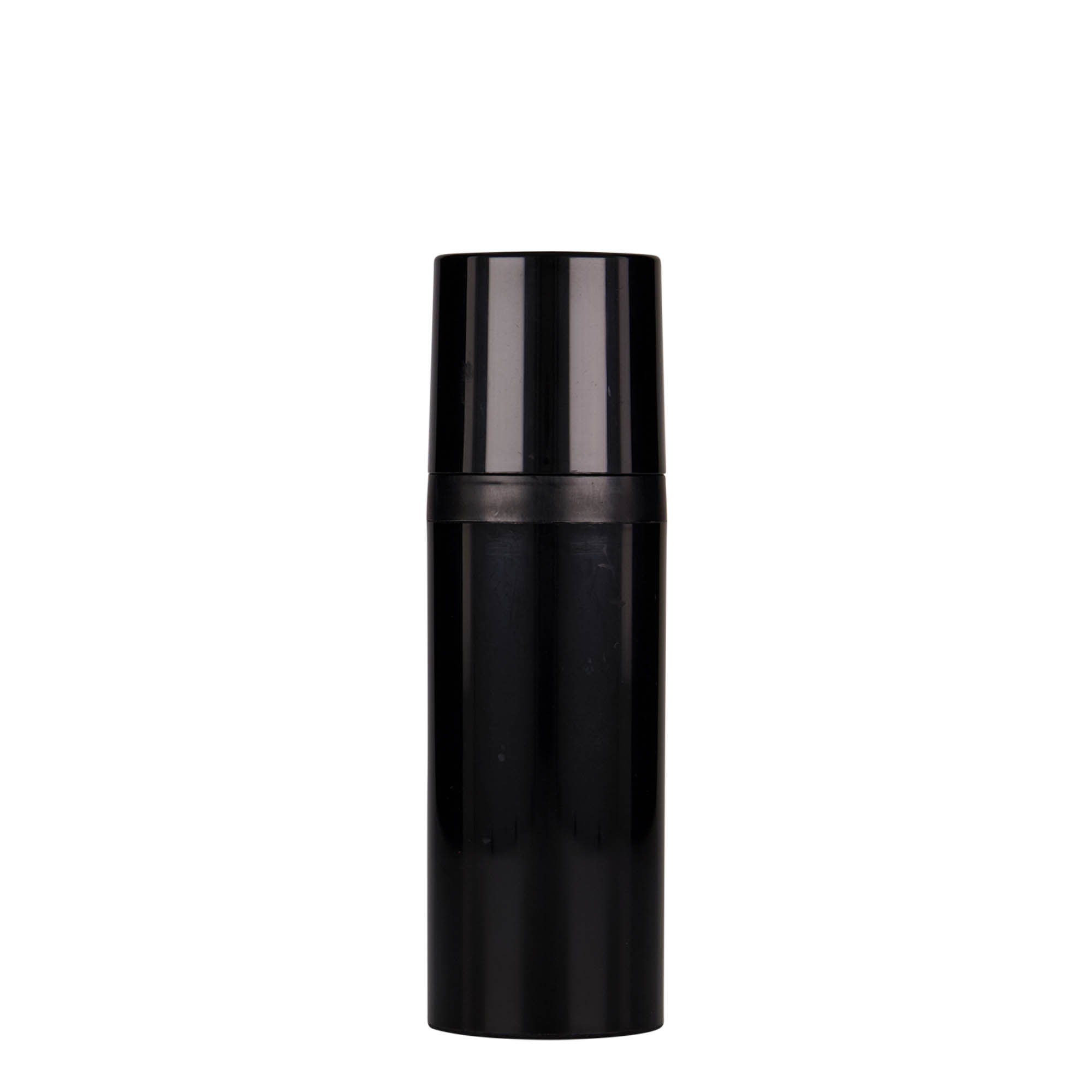 Airless Dispenser 'Mezzo' 50 ml, πλαστικό PP, μαύρο