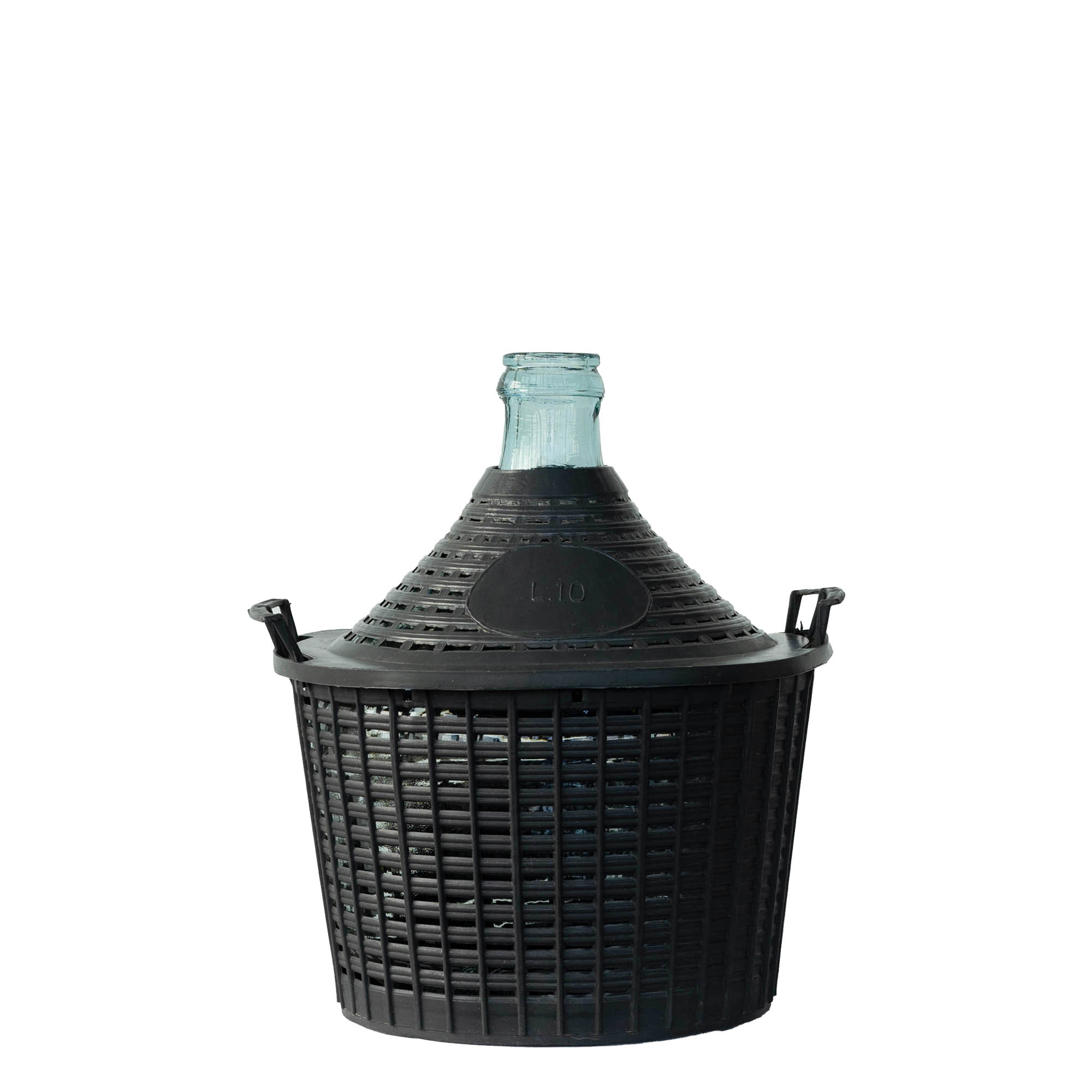 Νταμιτζάνα 10 l με στενό λαιμό, γυάλινη, στόμιο: χωνευτό πώμα Νταμιτζάνα 10 l με στενό λαιμό, γυάλινη, στόμιο: χωνευτό πώμα