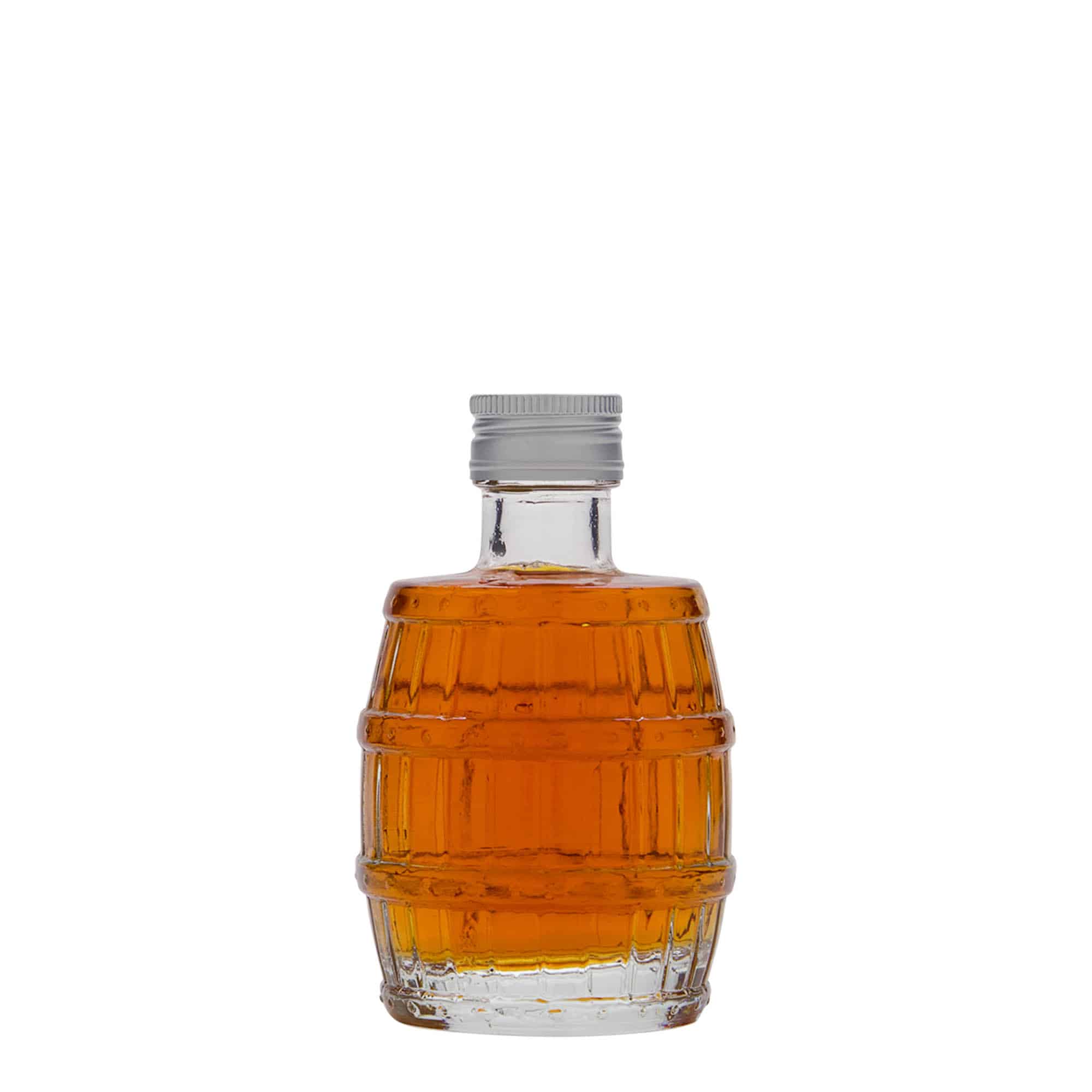 Γυάλινο μπουκάλι 'Βαρέλι' 100 ml, στόμιο: PP 24
