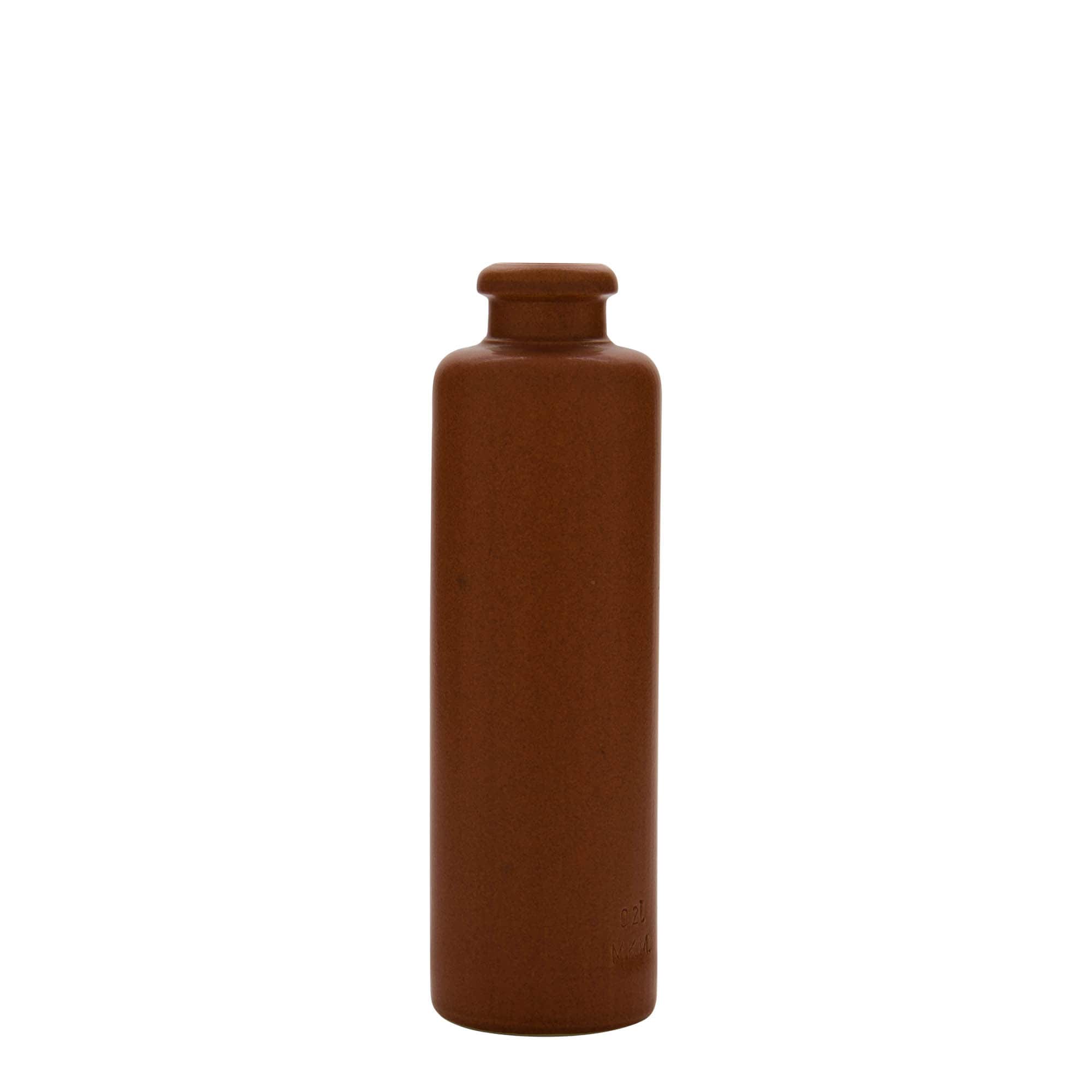 200 ml δοχείο από πήλινο αγγείο, κεραμικό, κόκκινο-καφέ, στόμιο: φελλός