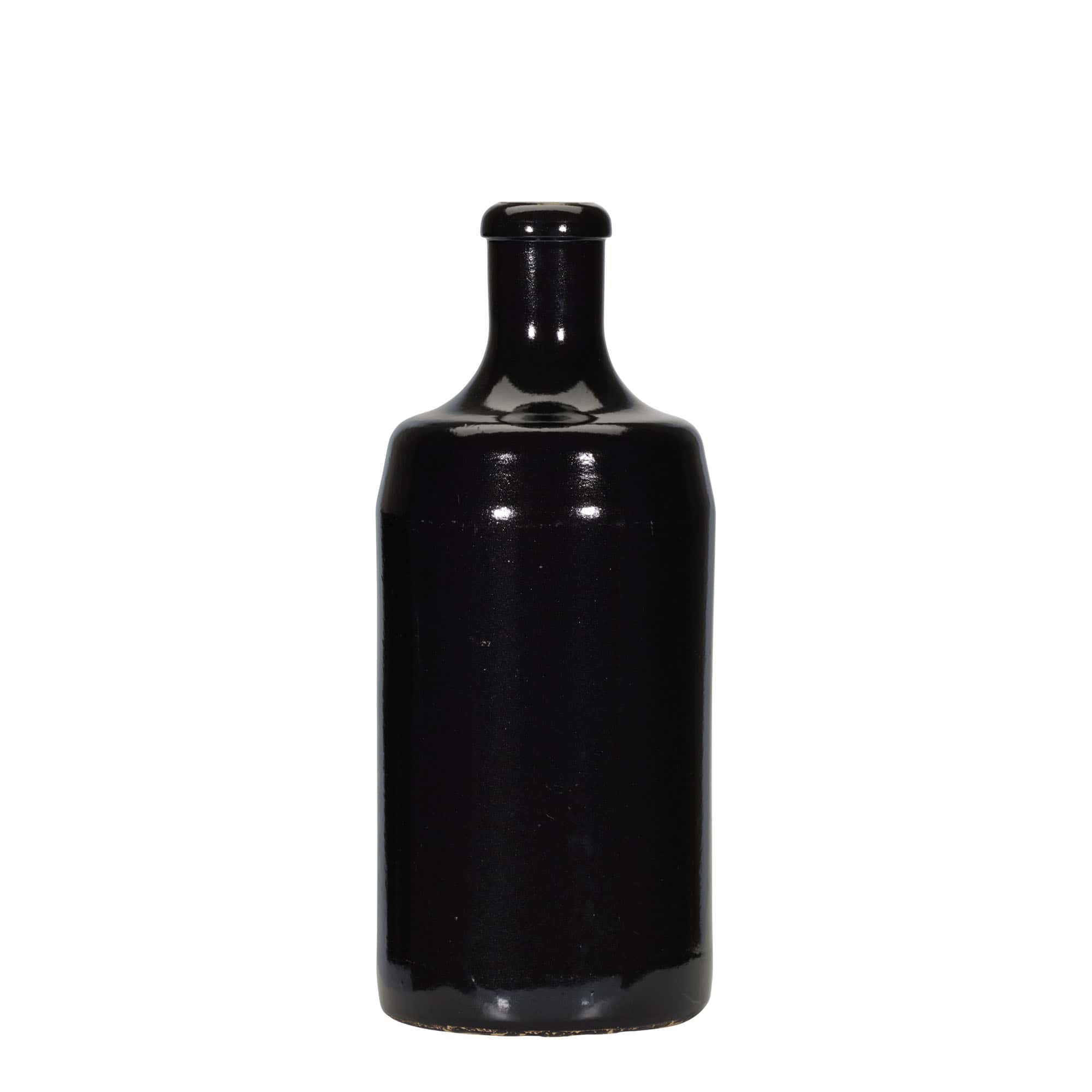 Κεραμικό μπουκάλι 'Calvados' 700 ml, κεραμικό, μαύρο, στόμιο: φελλός Κεραμικό μπουκάλι 'Calvados' 700 ml, κεραμικό, μαύρο, στόμιο: φελλός