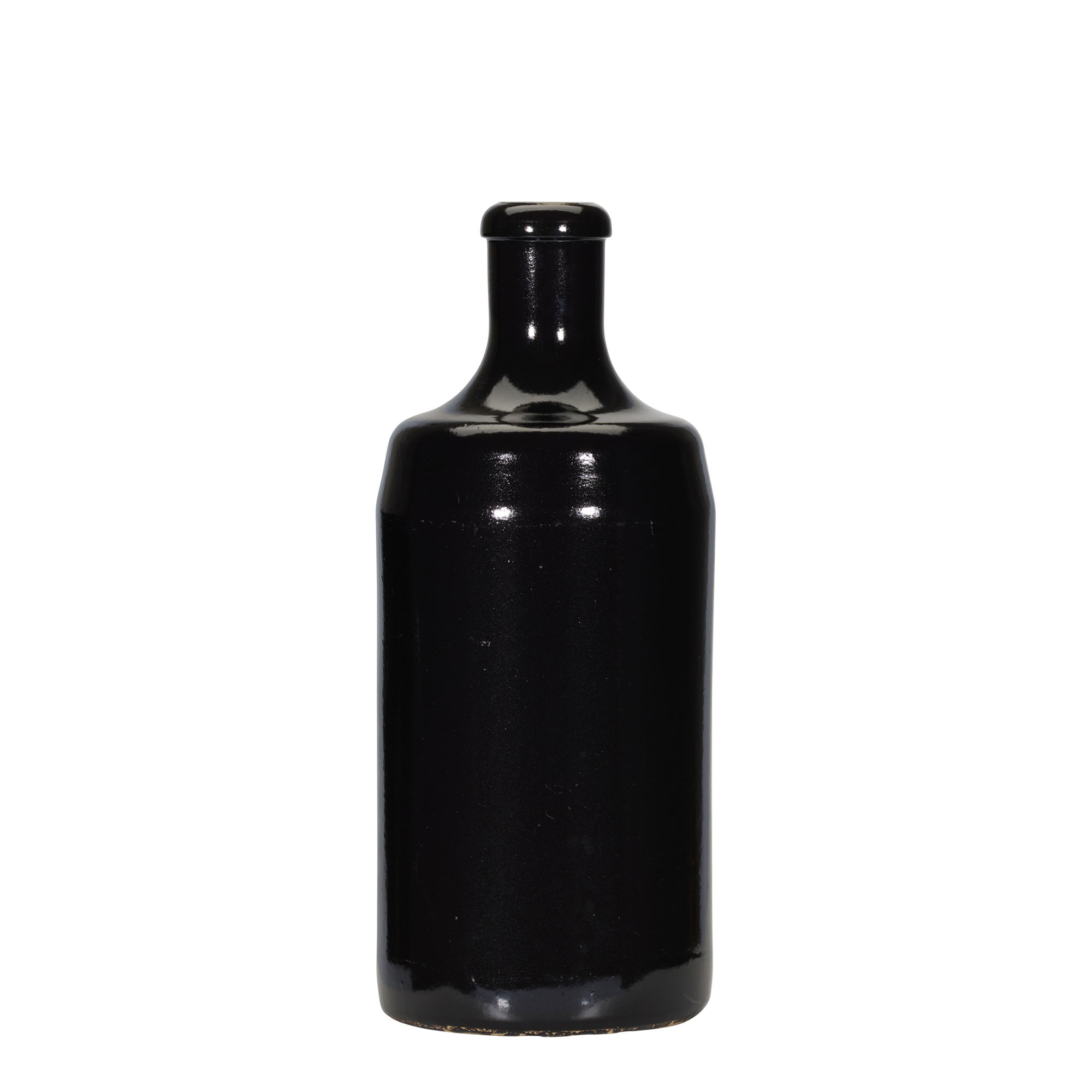 Κεραμικό μπουκάλι 'Calvados' 700 ml, κεραμικό, μαύρο, στόμιο: φελλός