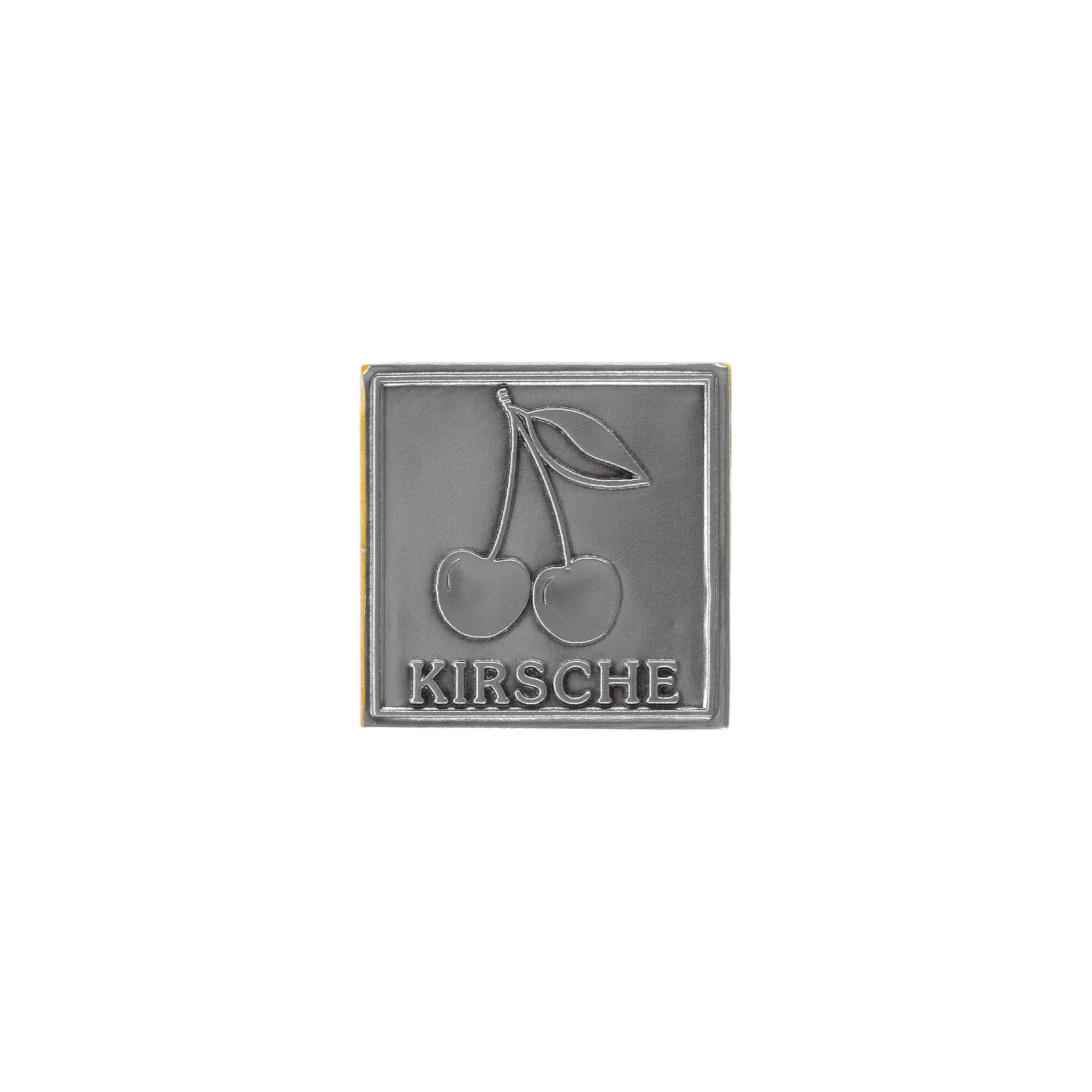 Μεταλλική ετικέτα 'Κεράσι', τετράγωνη, μεταλλική, ασημί Μεταλλική ετικέτα 'Κεράσι', τετράγωνη, μεταλλική, ασημί