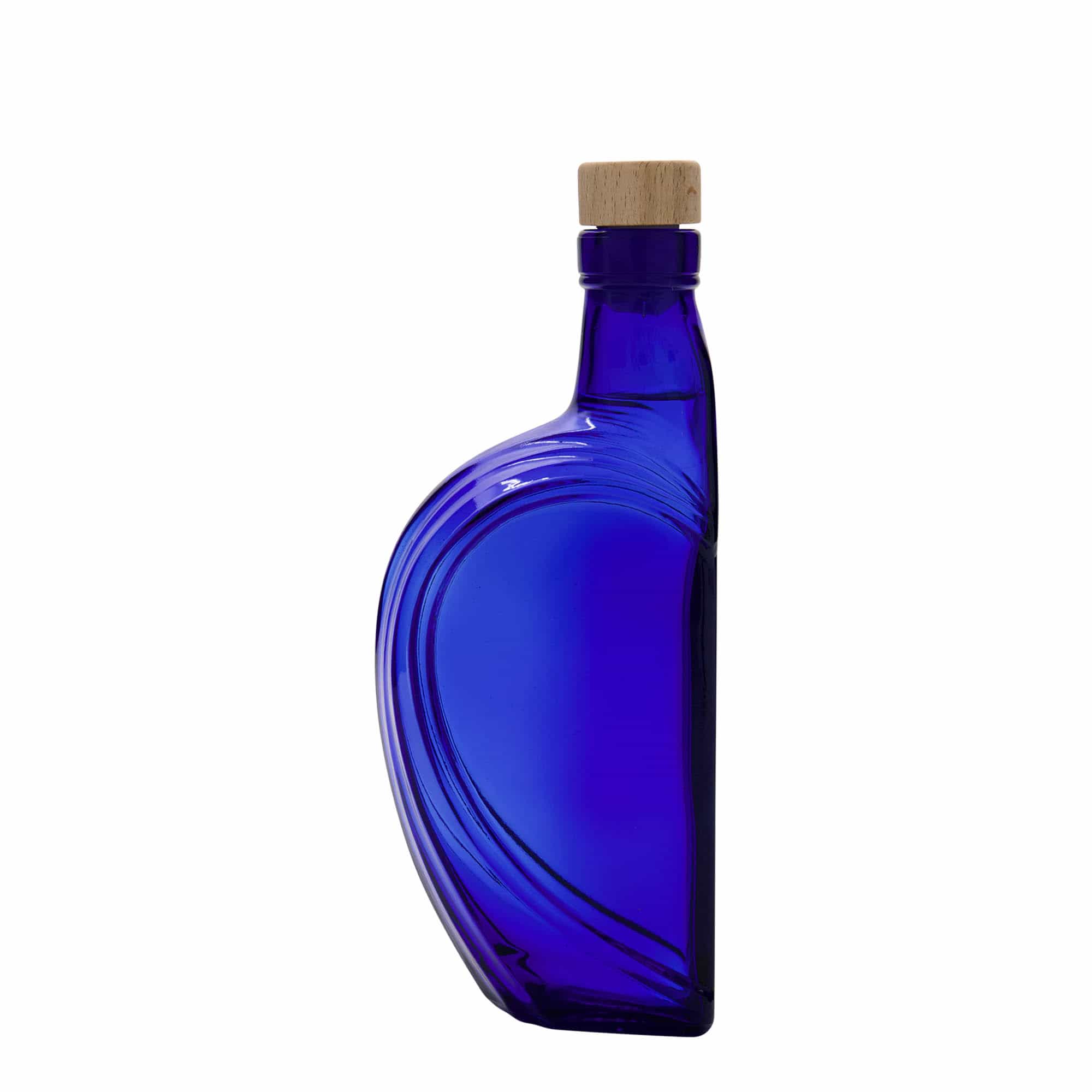 Γυάλινο μπουκάλι 'Sweethearts' 375 ml, ορθογώνιο, μπλε ρουά, στόμιο: φελλός Γυάλινο μπουκάλι 'Sweethearts' 375 ml, ορθογώνιο, μπλε ρουά, στόμιο: φελλός