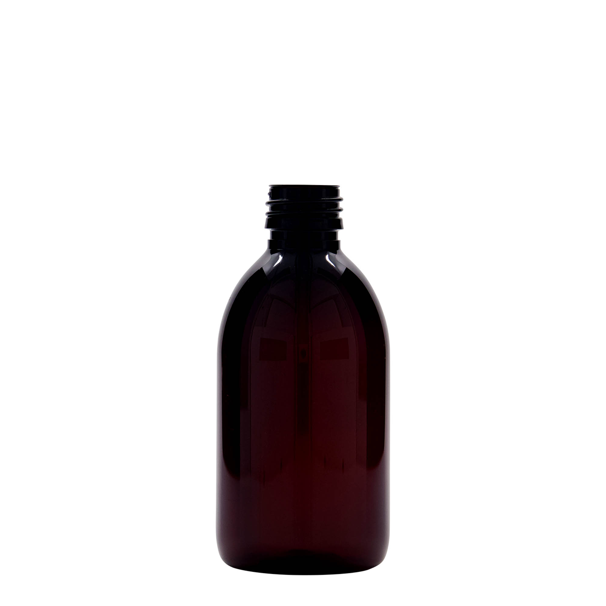 Μπουκάλι φαρμάκου PET 250 ml, καφέ, πλαστικό, στόμιο: PP 28 Μπουκάλι φαρμάκου PET 250 ml, καφέ, πλαστικό, στόμιο: PP 28