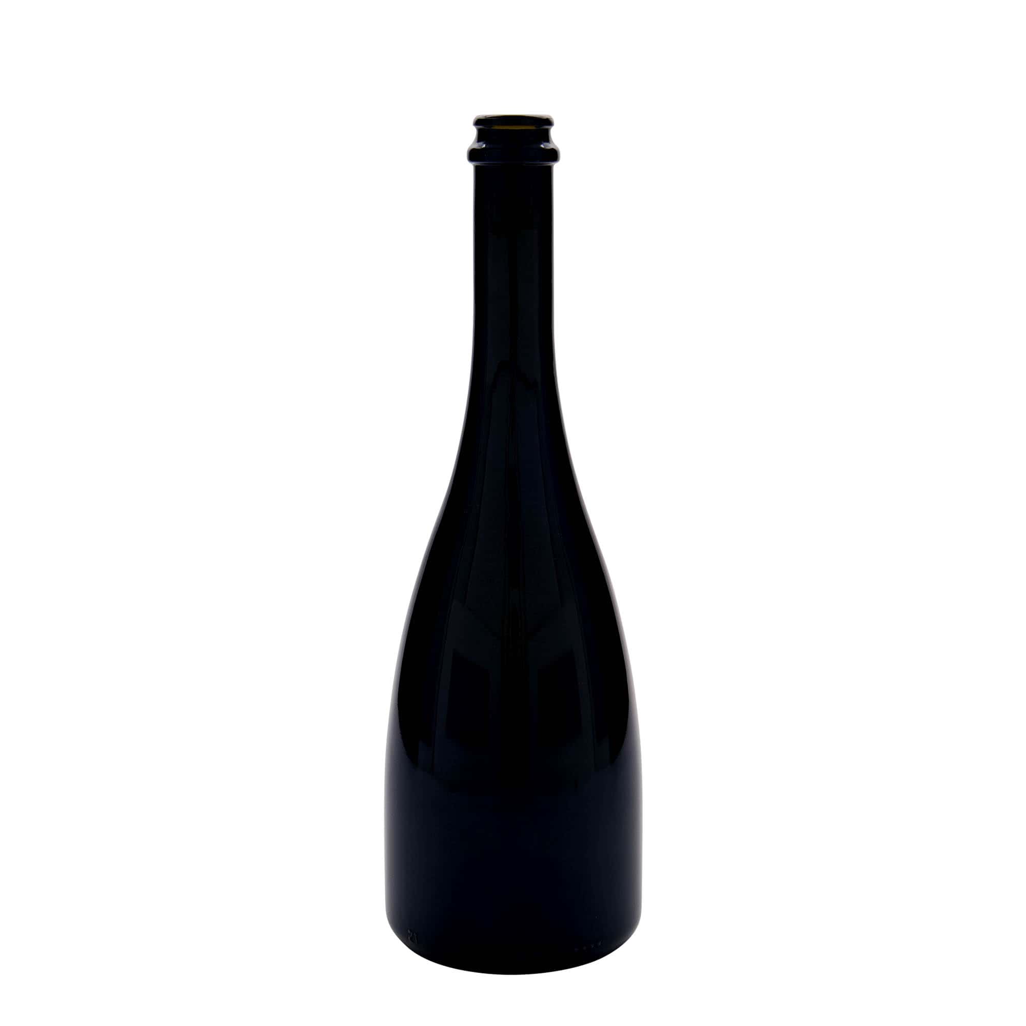 Μπουκάλι μπύρας/σαμπάνιας 'Tosca' 750 ml, γυάλινο, πράσινο αντικέ, στόμιο: μεταλλική τάπα