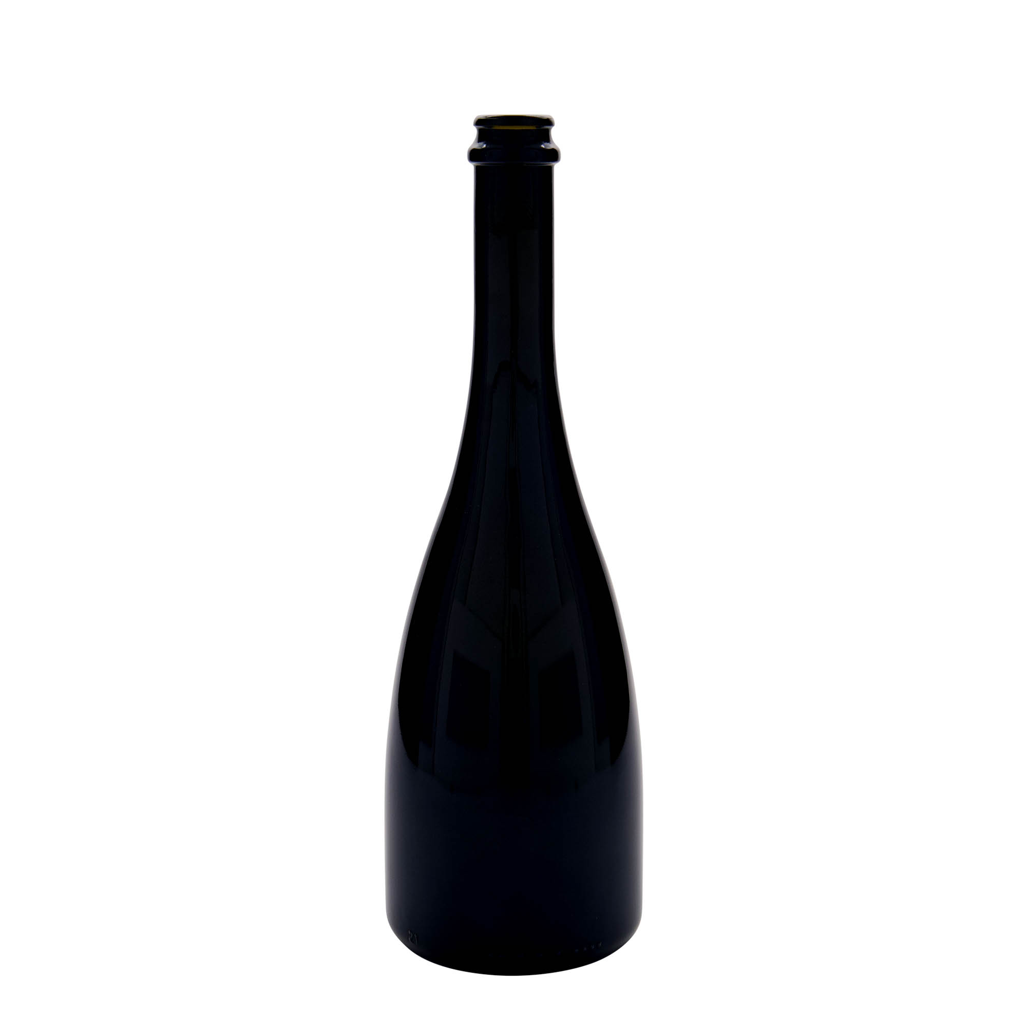 Μπουκάλι μπύρας/σαμπάνιας 'Tosca' 750 ml, γυάλινο, πράσινο αντικέ, στόμιο: μεταλλική τάπα