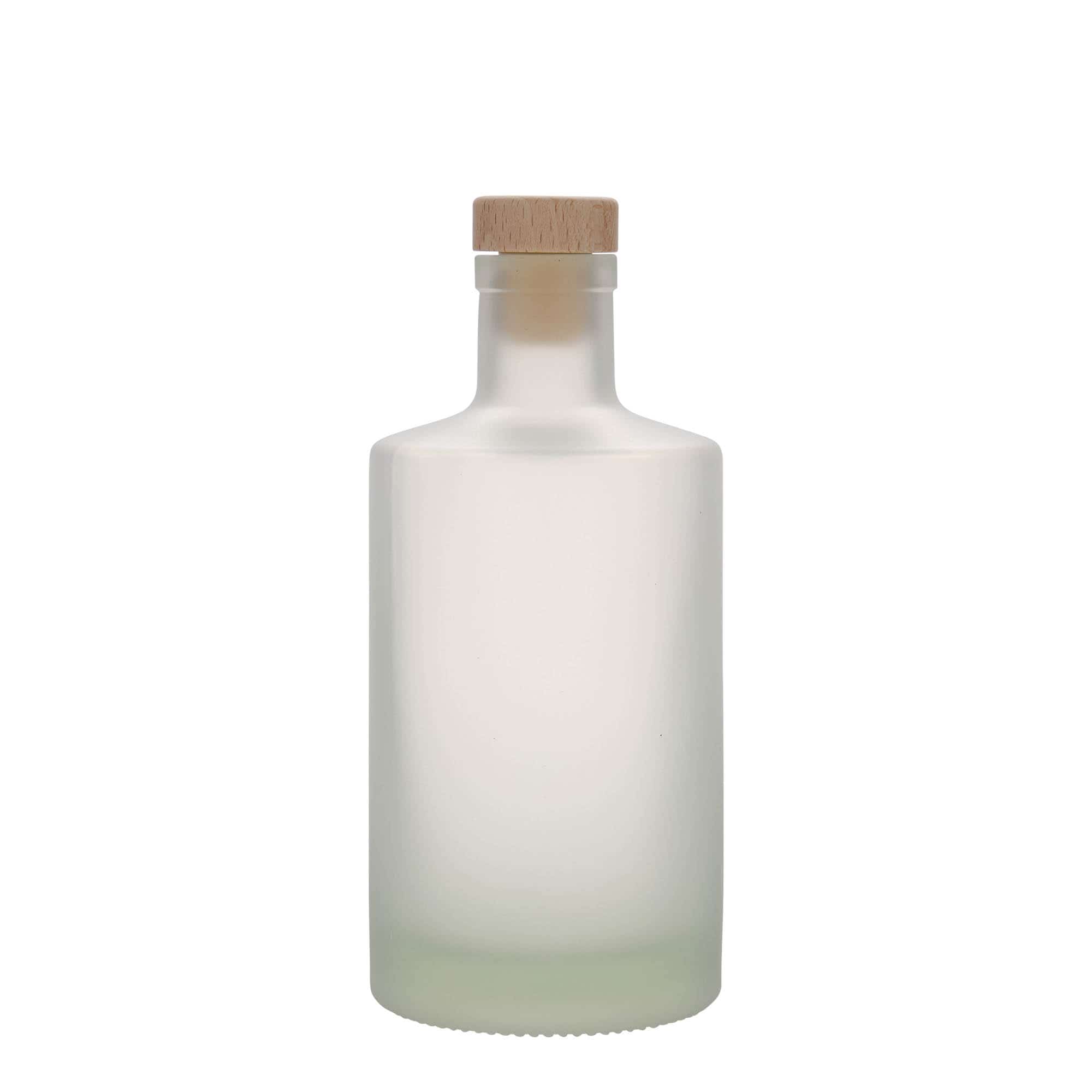 Γυάλινο μπουκάλι 'Caroline' 500 ml, εφέ του πάγου, στόμιο: φελλός