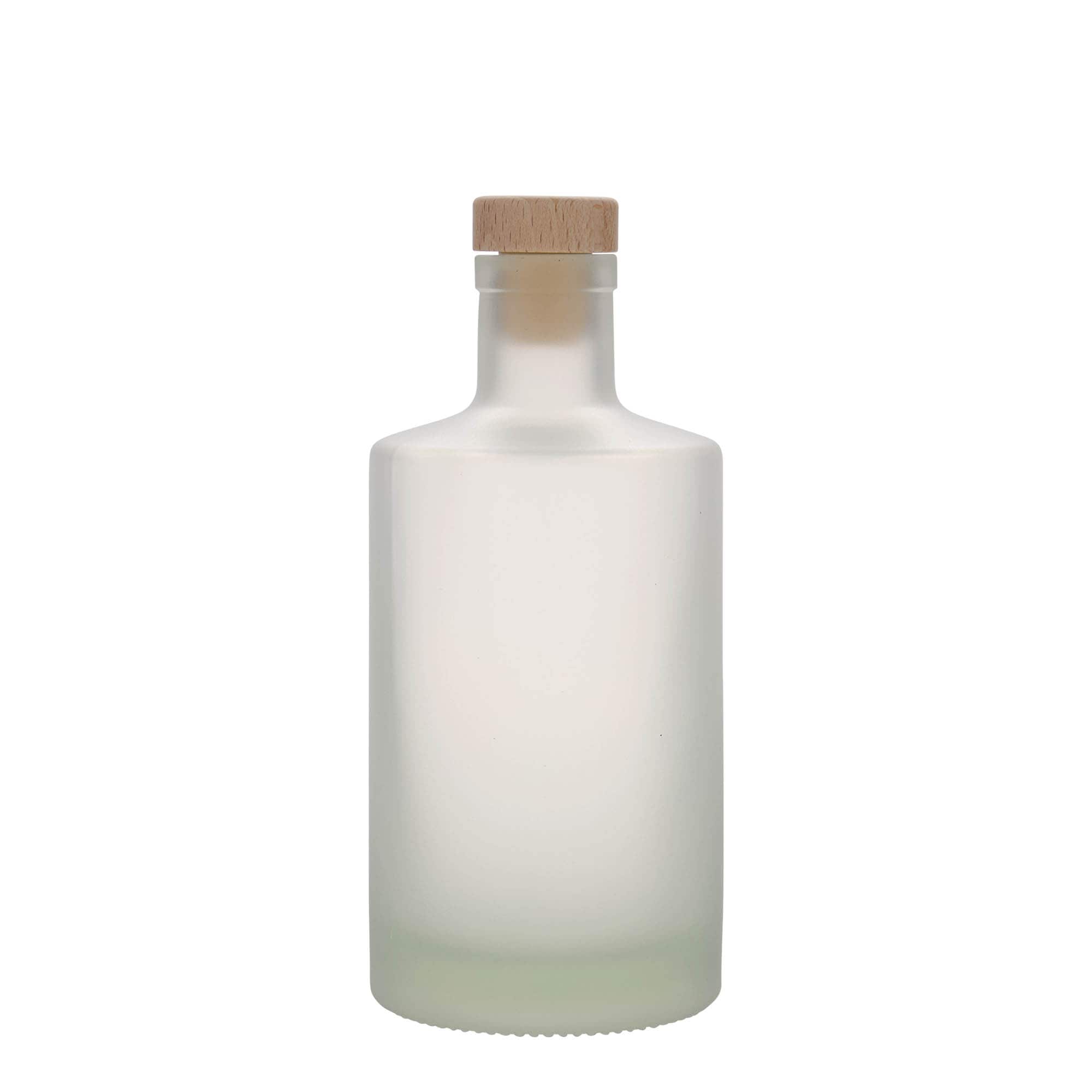 Γυάλινο μπουκάλι 'Caroline' 500 ml, εφέ του πάγου, στόμιο: φελλός