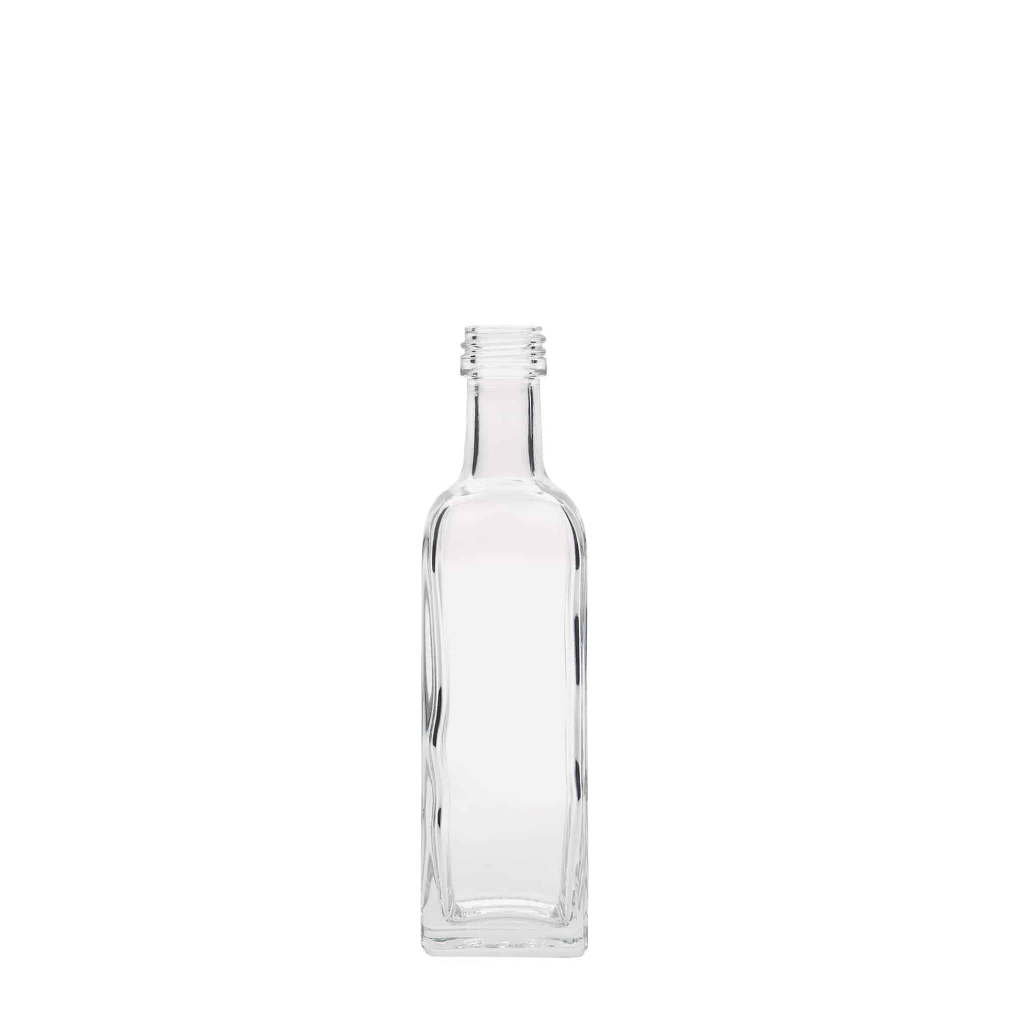 60 ml γυάλινο μπουκάλι 'Marasca', τετράγωνο, στόμιο: PP 18