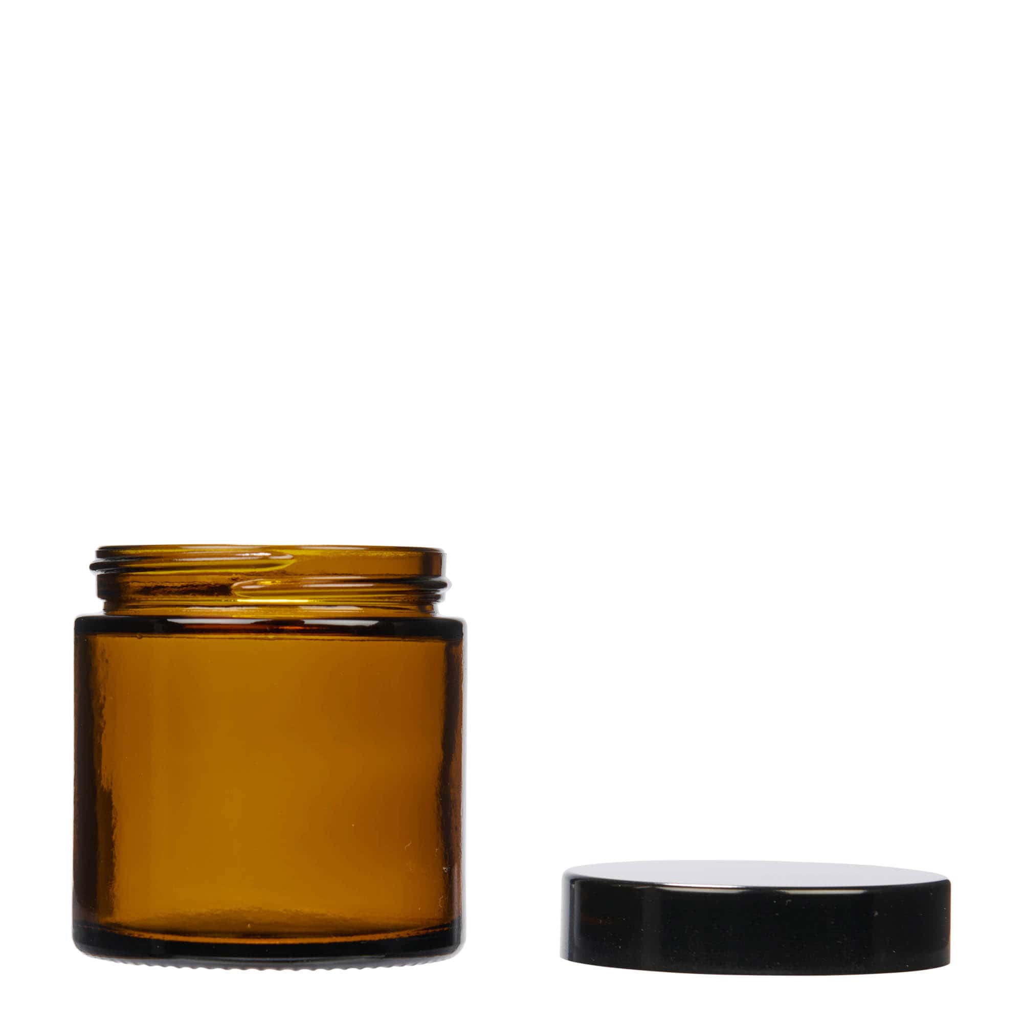 120 ml βαζάκι 'Brown Line', γυαλί, καφέ, στόμιο: βιδωτό καπάκι