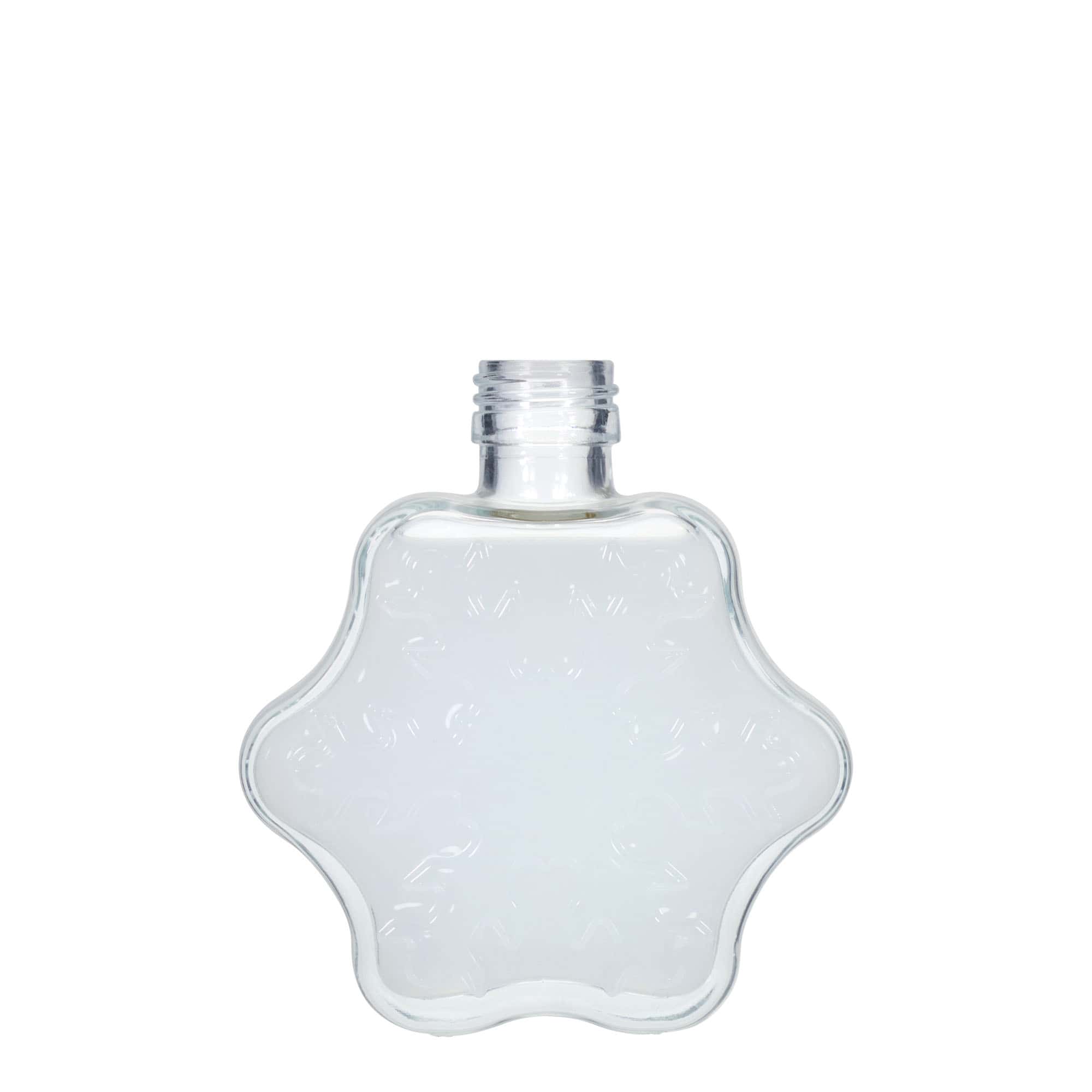 200 ml Glasflasche 'Schneeflocke', Mündung: PP 28